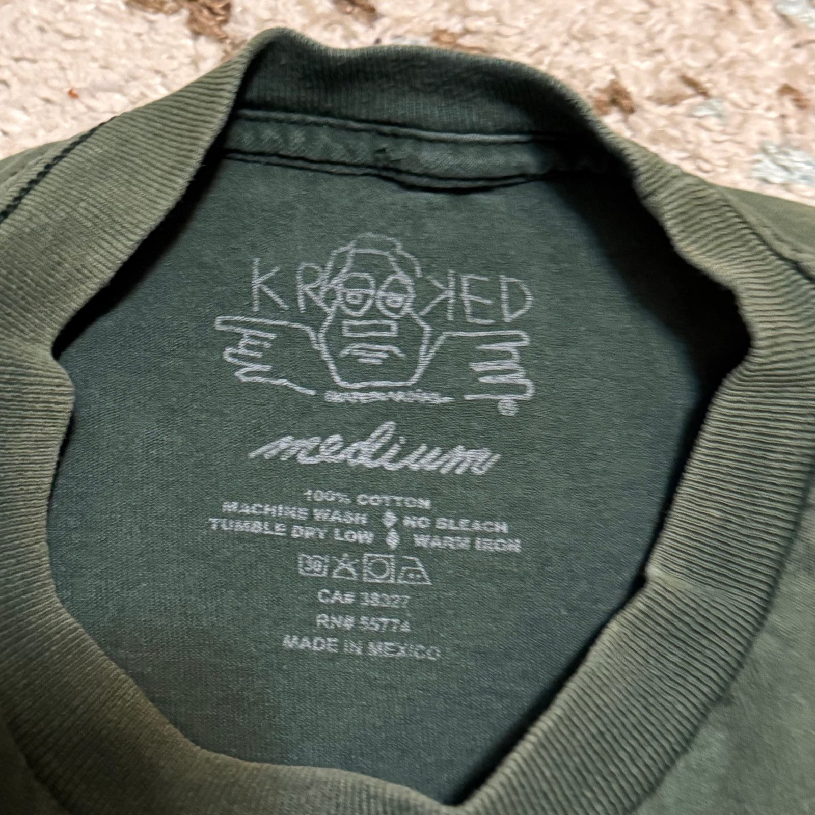 Krooked Krooked Skateboards Eyes Logo Shirt Medium Faded Skater Size US M / EU 48-50 / 2 - 3 Thumbnail