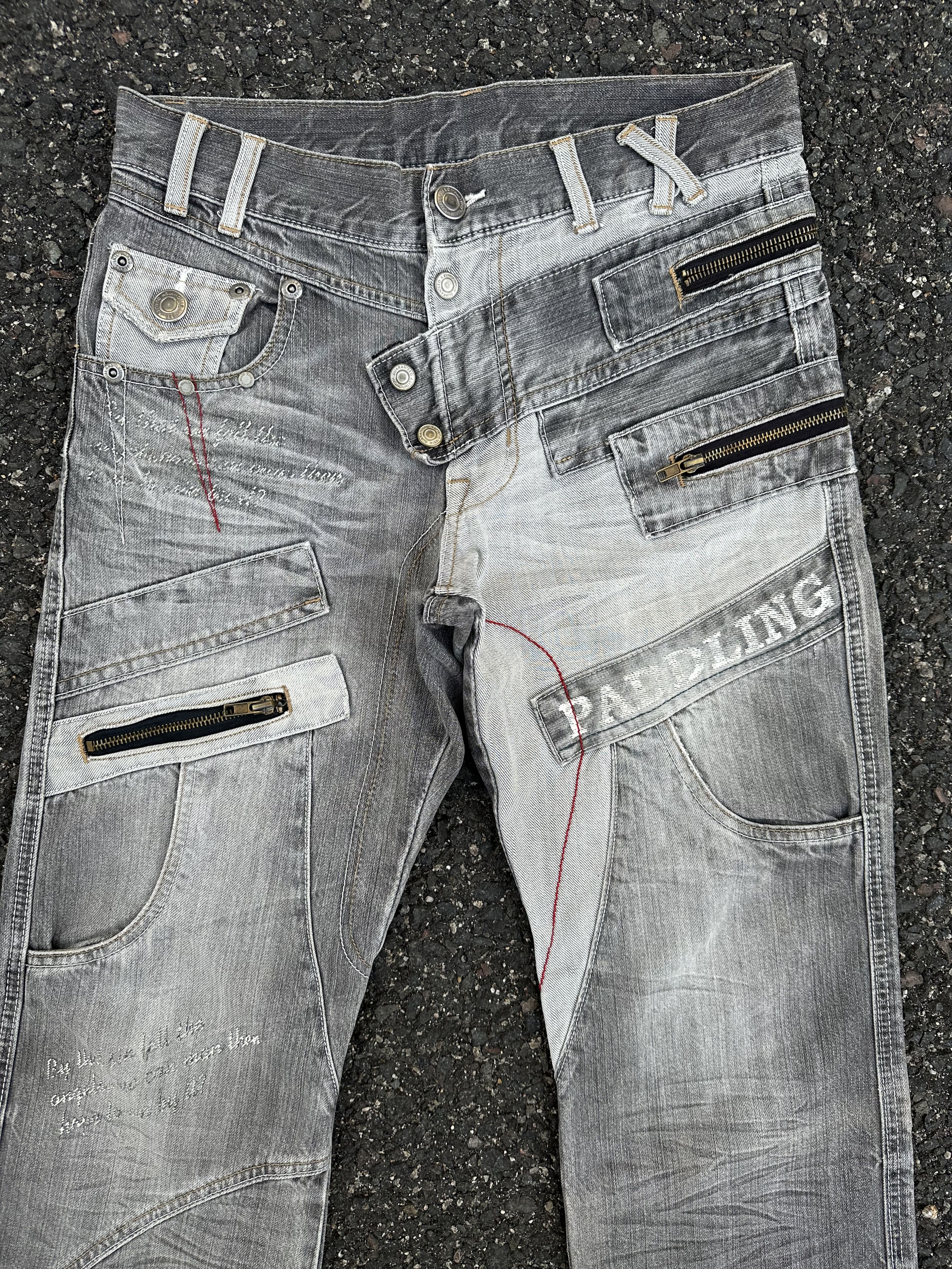 If Six Was Nine DENIM PANTS VINTAGE DOUBLE WAIST PUNK STYLE Size US 30 / EU 46 - 3 Thumbnail