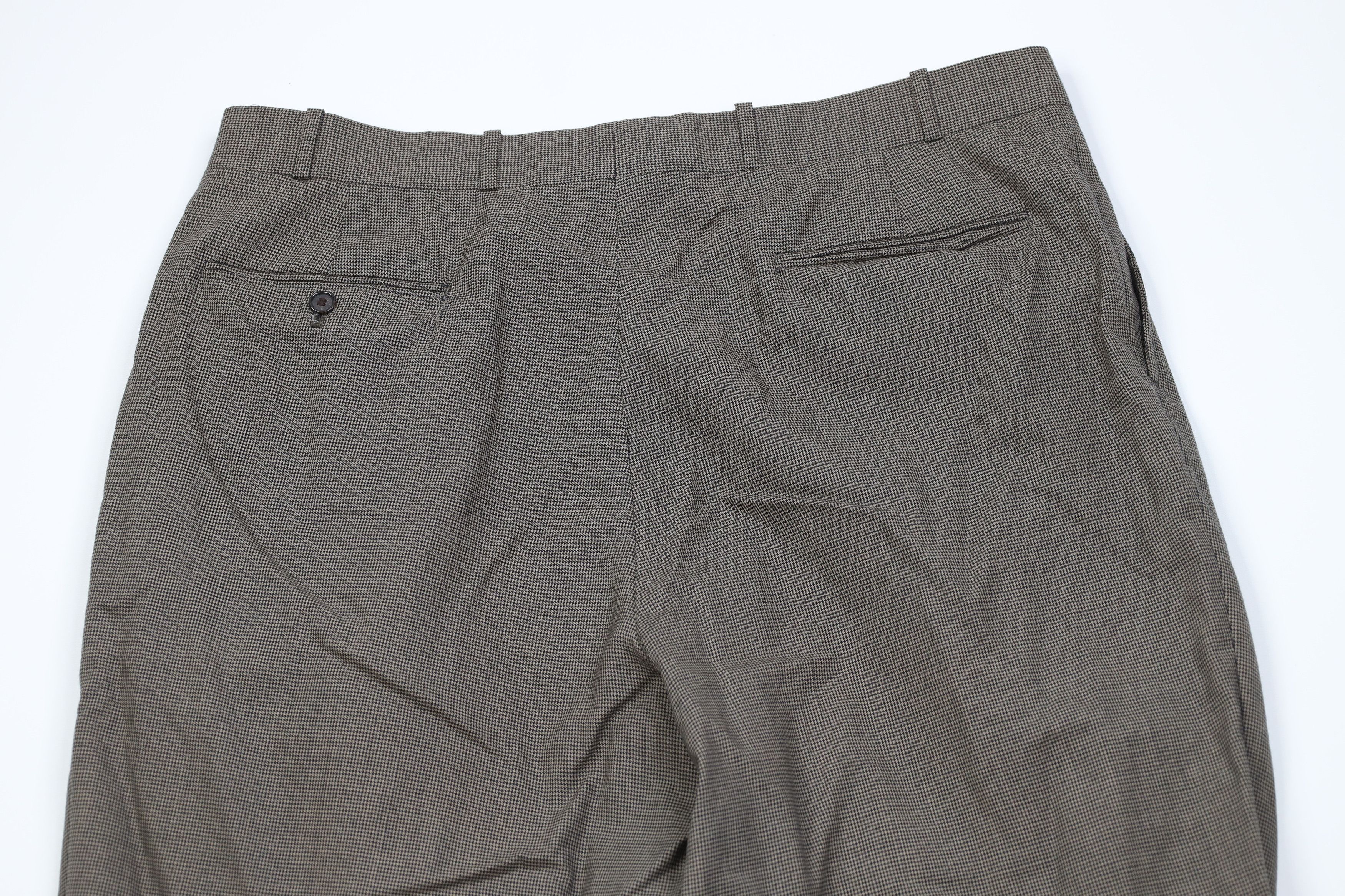 Vintage Vintage 90s Streetwear Wool Houndstooth Knit Wide Leg Pants Size US 38 / EU 54 - 11 Thumbnail