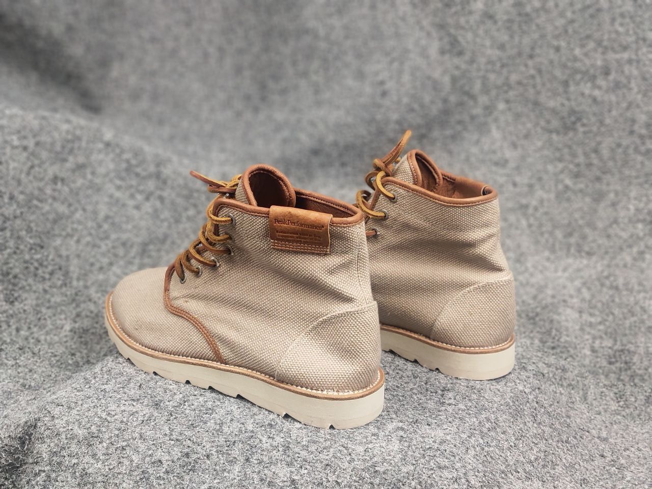 Peak Performance Peak Performance Canvas High-Top Flat Lace up Boots Shoes Size US 9 / EU 42 - 11 Thumbnail