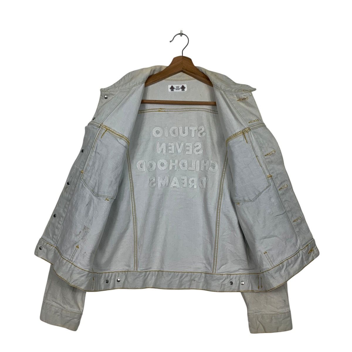 Studio Seven STUDIO SEVEN Embroidered Logo Washed Denim Jacket #2829-C128 Size US M / EU 48-50 / 2 - 15 Thumbnail