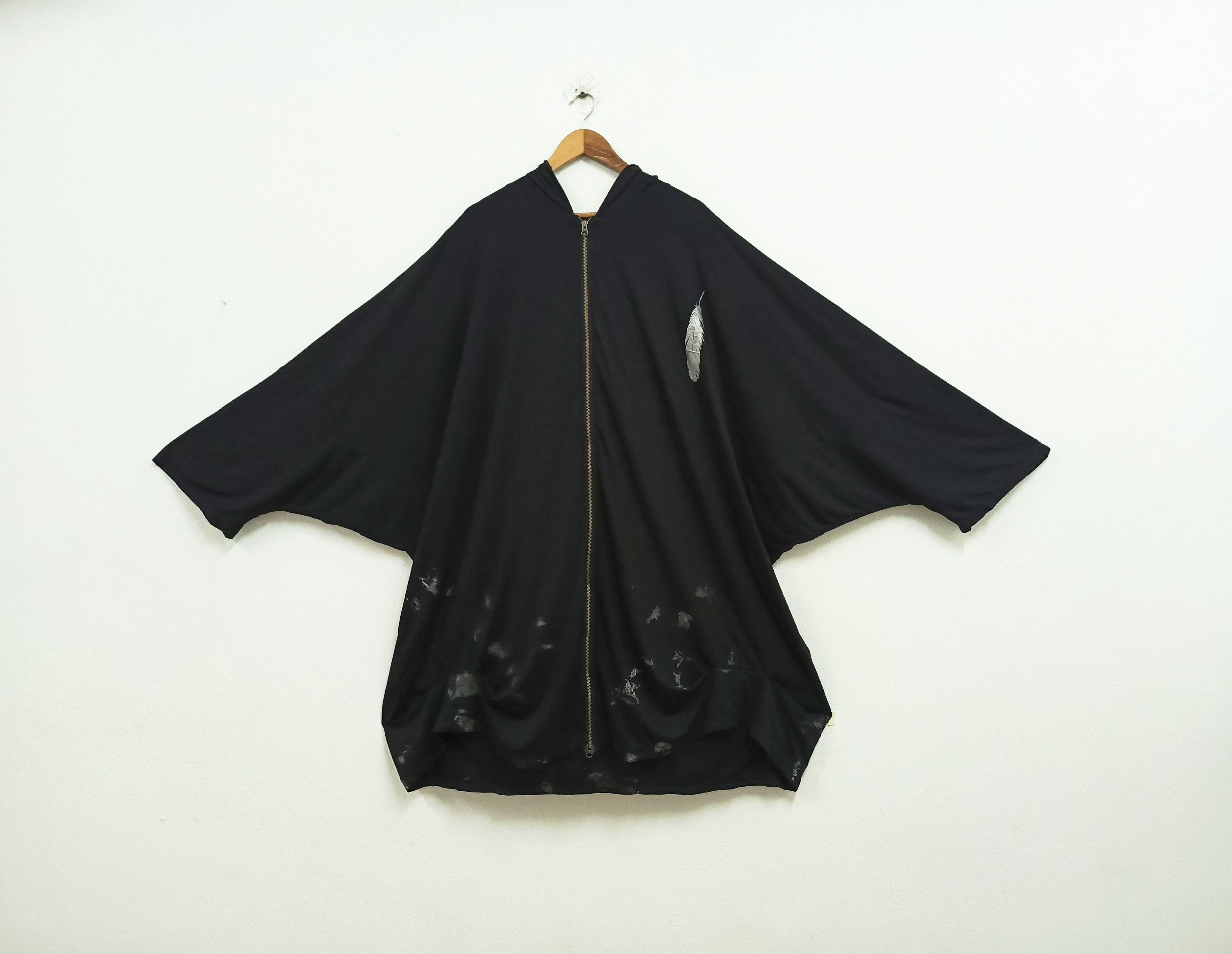 h.Naoto Oversized Angel Wing Cloak Hoodie