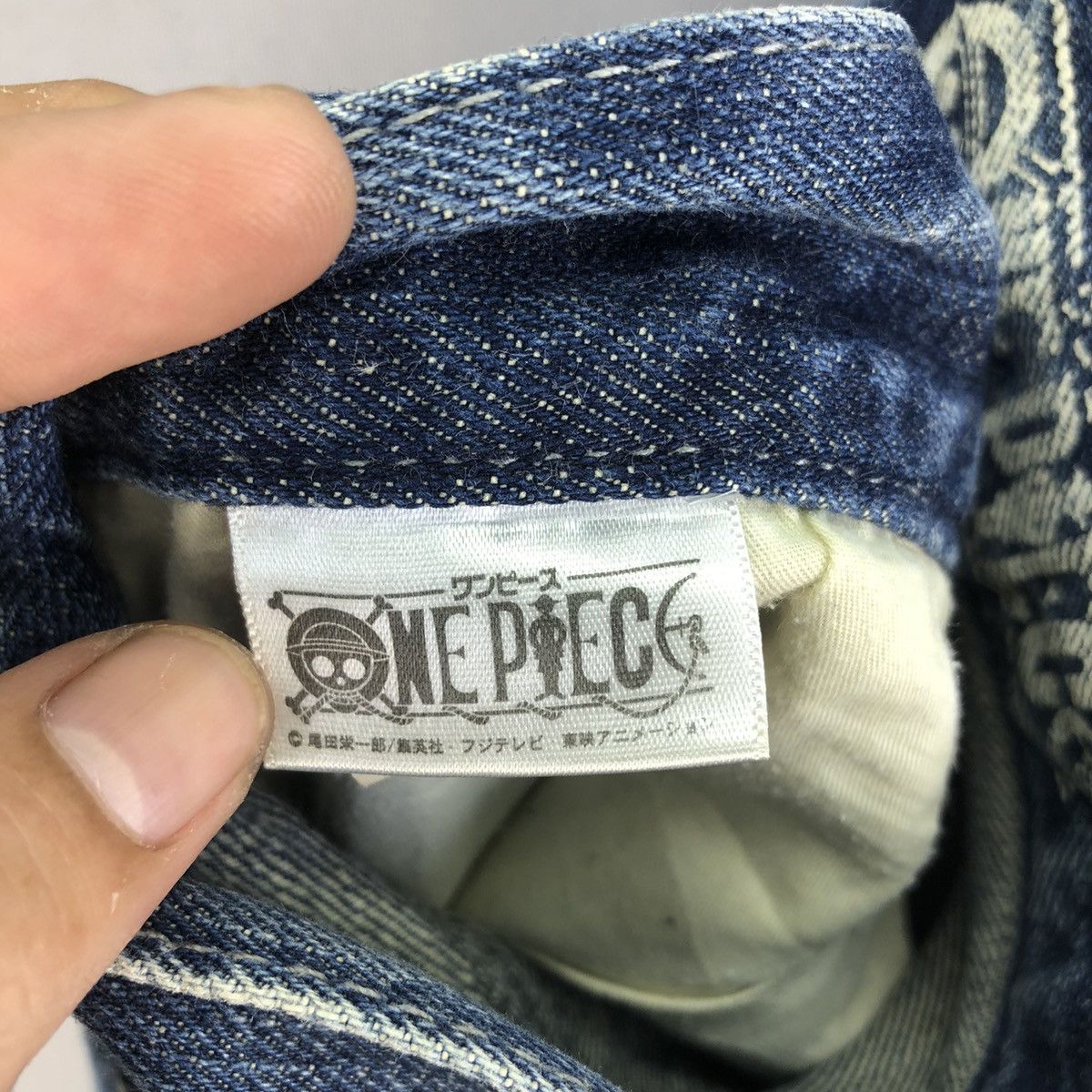 Anime Vintage 00s Anime One Piece “Chopper” Graphic Blue Denim Size US 30 / EU 46 - 19 Thumbnail