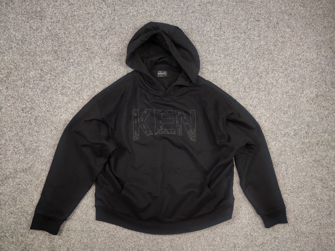 Le Grande Bleu (L.G.B.) Skeptic Design Ken black logo Oversized Hoodie Size US M / EU 48-50 / 2 - 9 Thumbnail