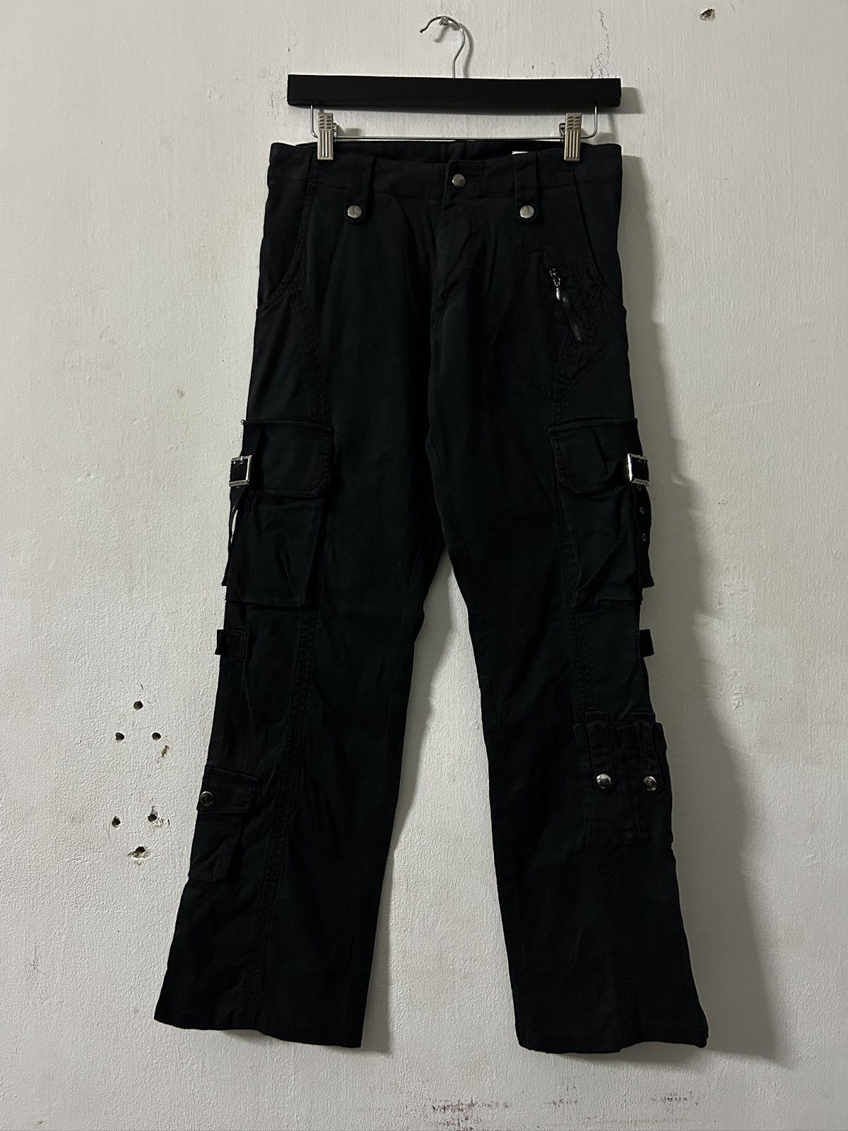 Japanese Brand Semantic Design bondage punk style multi pocket cargo pants Size US 30 / EU 46 - 1 Thumbnail