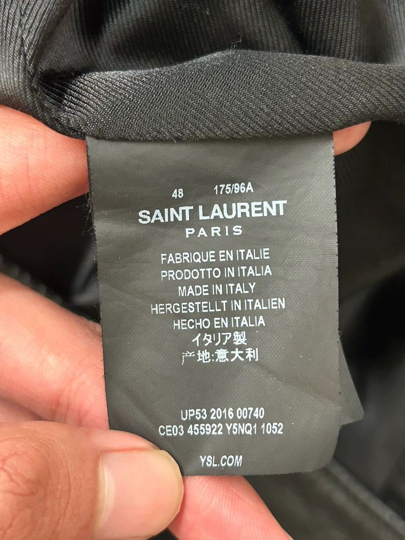Yves Saint Laurent Saint Laruent 16aw Candy Rainbow Shark L01 Motorcycle Leath Size US M / EU 48-50 / 2 - 6 Thumbnail