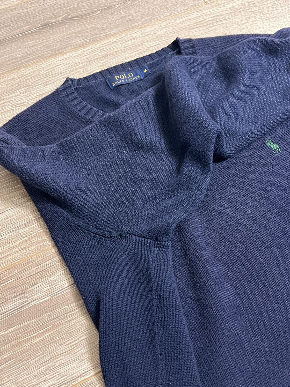 Polo Ralph Lauren Polo Ralph Lauren Men's Crewneck Cotton Sweater - Navy Blue Size US M / EU 48-50 / 2 - 8 Thumbnail