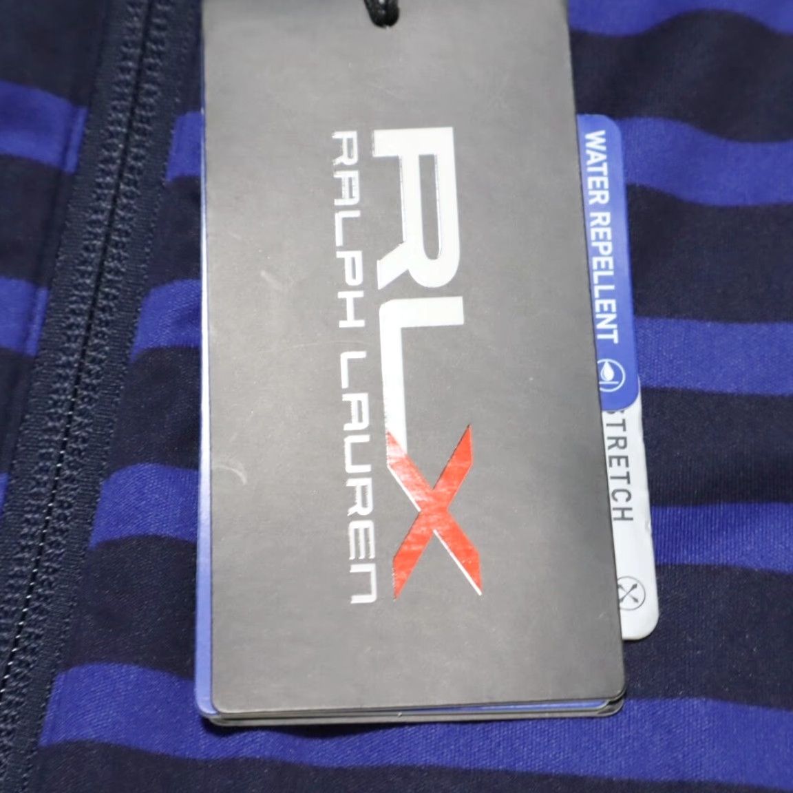 RLX Ralph Lauren RLX Ralph Lauren Water Repellent Packable Striped Mock Jacket Blue Men's S Shirt Size US S / EU 44-46 / 1 - 5 Thumbnail