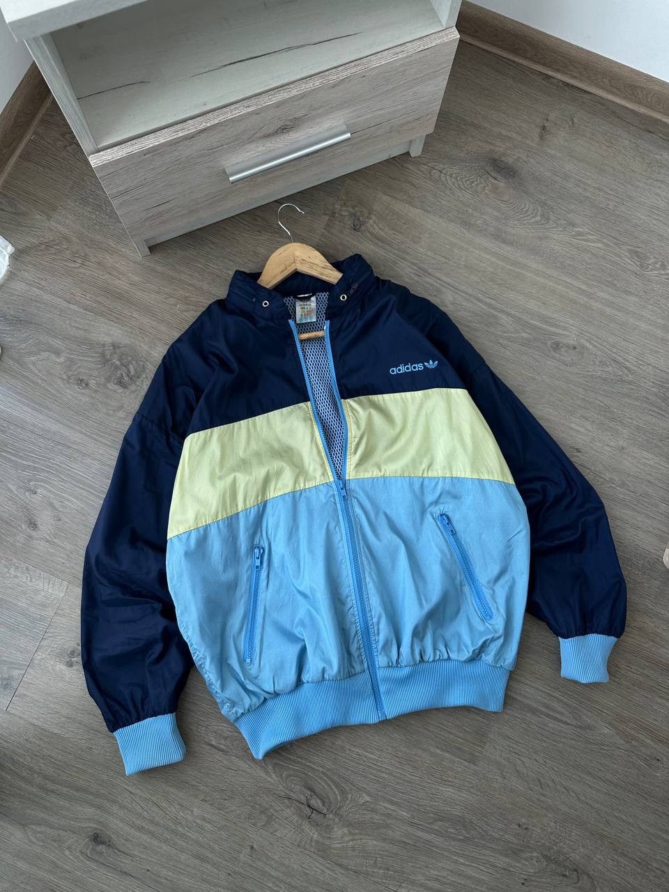 Adidas × Vintage Vintage Adidas Nylon Sportswear Zip Hoodie Size US M / EU 48-50 / 2 - 4 Thumbnail