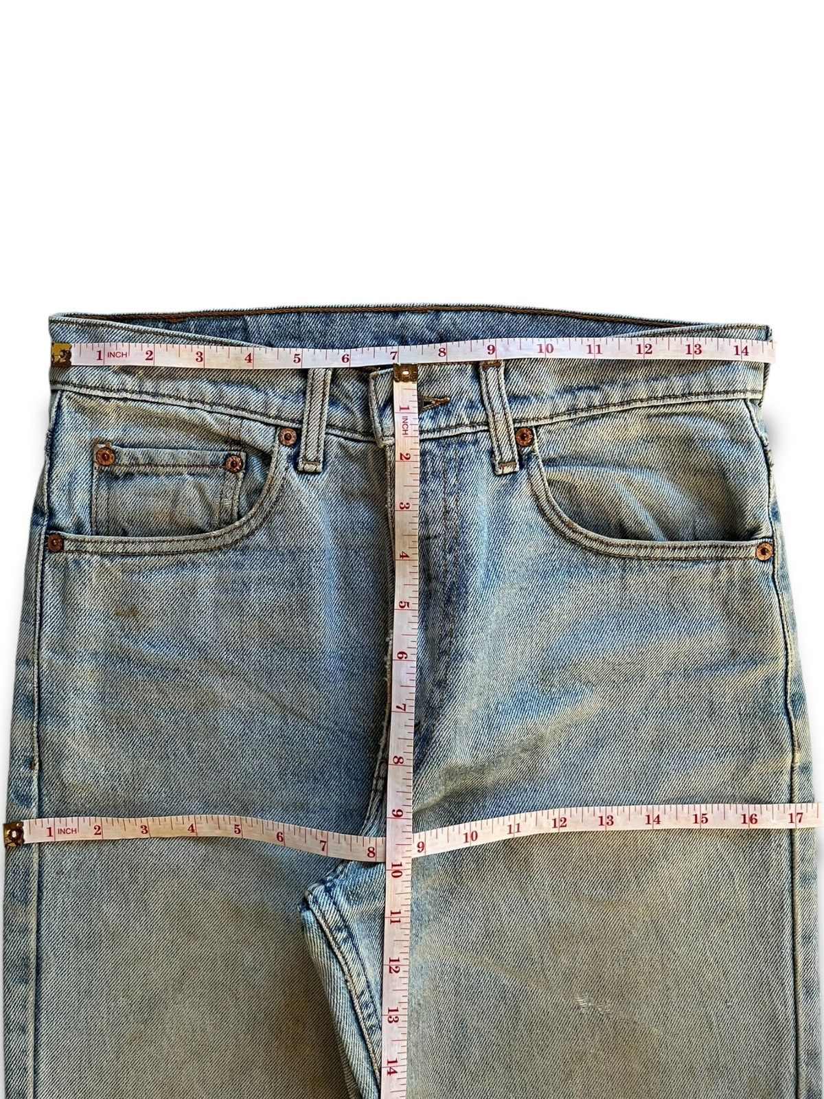 Levi's × Levi's Vintage Clothing Vintage 90s Levis 515 Mud Wash Distressed Loose Jeans Size US 29 - 10 Thumbnail