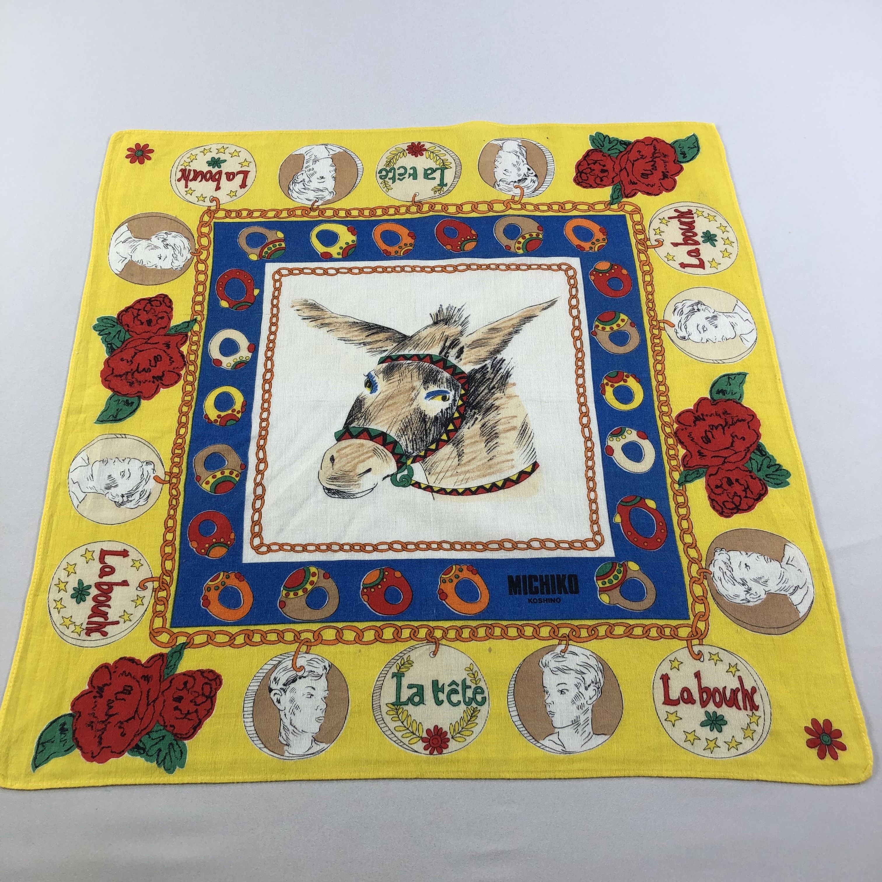 Michiko Koshino London Michiko Koshino Handkerchief Neckerchief Bandana H1662 Size ONE SIZE - 2 Thumbnail