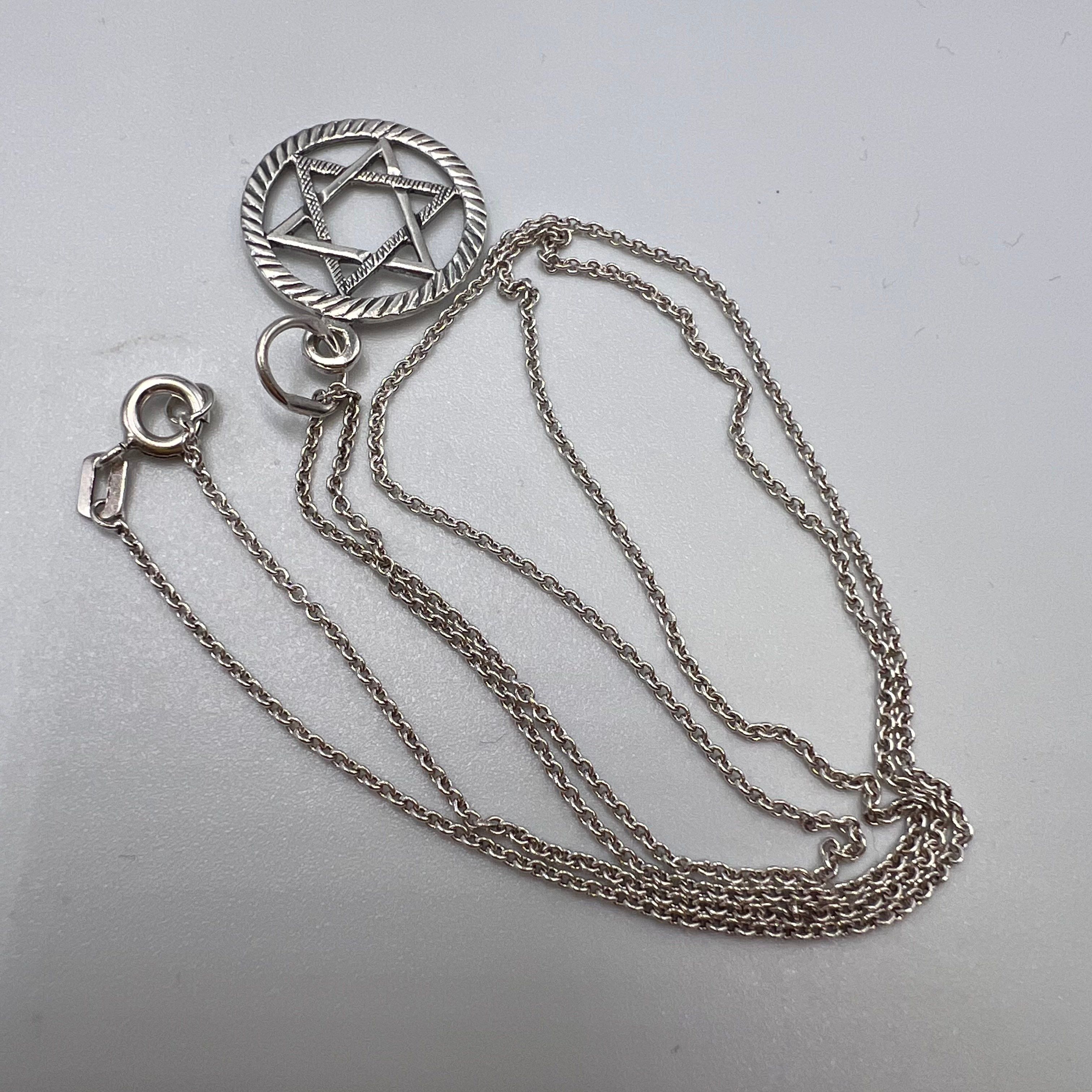 Vintage Vintage Necklace Pendant Chain Sterling Silver 925 Jewelry Size ONE SIZE - 2 Thumbnail