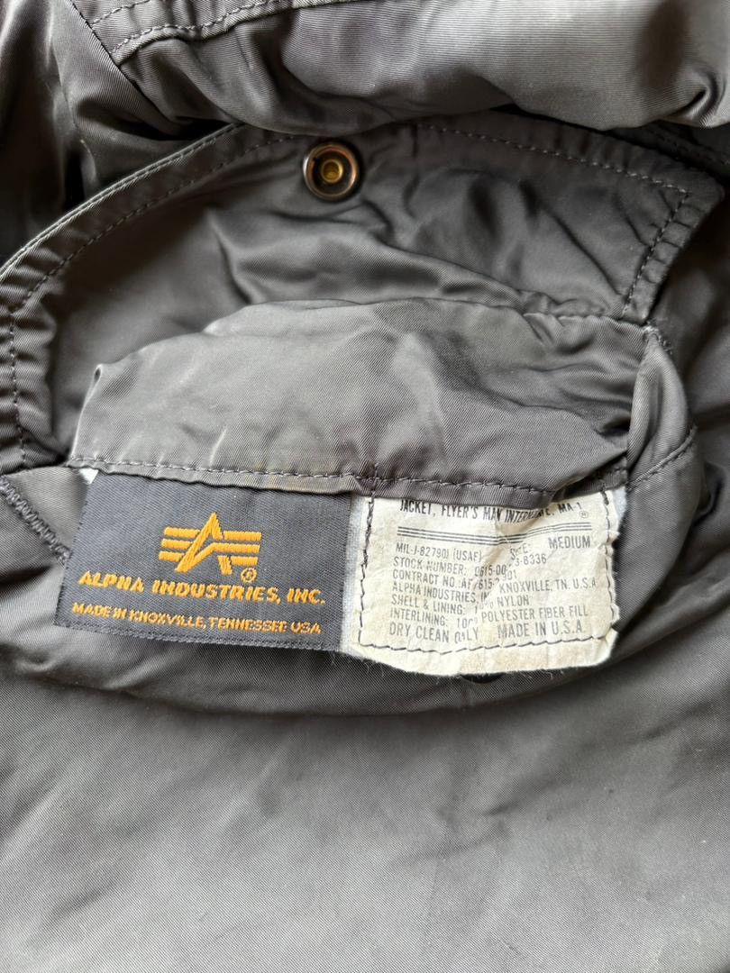Alpha Industries Vintage 90’s Alpha Industries MA-1 Bomber Jacket Big Logo Size US M / EU 48-50 / 2 - 13 Thumbnail
