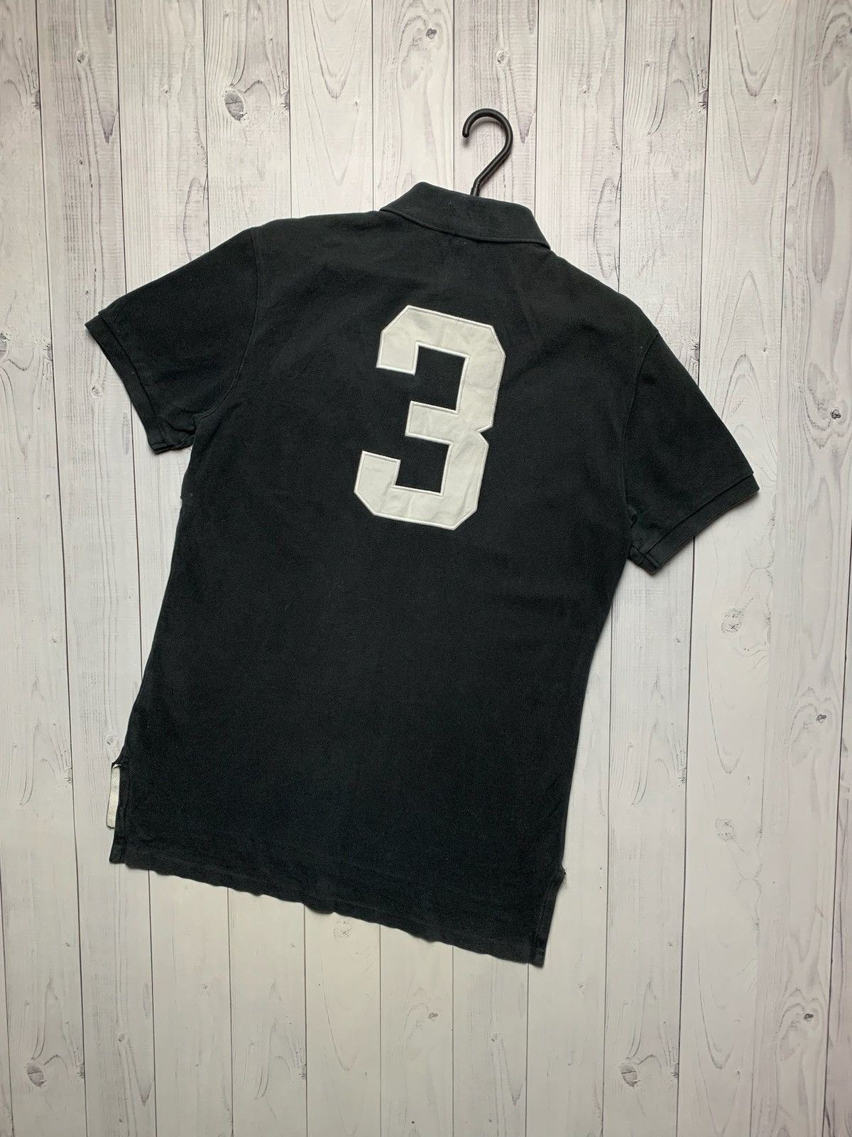 Polo Ralph Lauren × Vintage Vintage polo Ralph Lauren black size M big logo distressed Size US M / EU 48-50 / 2 - 2 Thumbnail