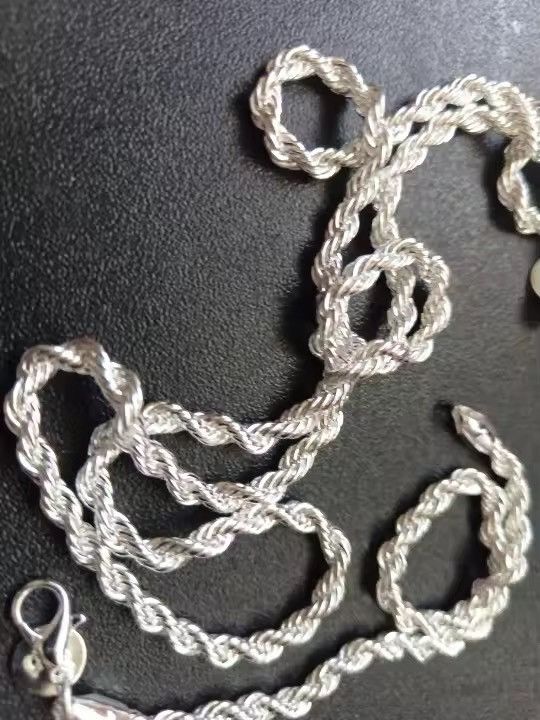 Other ROPE Chain Set - Necklace & Bracelet - High Polish (60/20cm) Size ONE SIZE - 4 Thumbnail