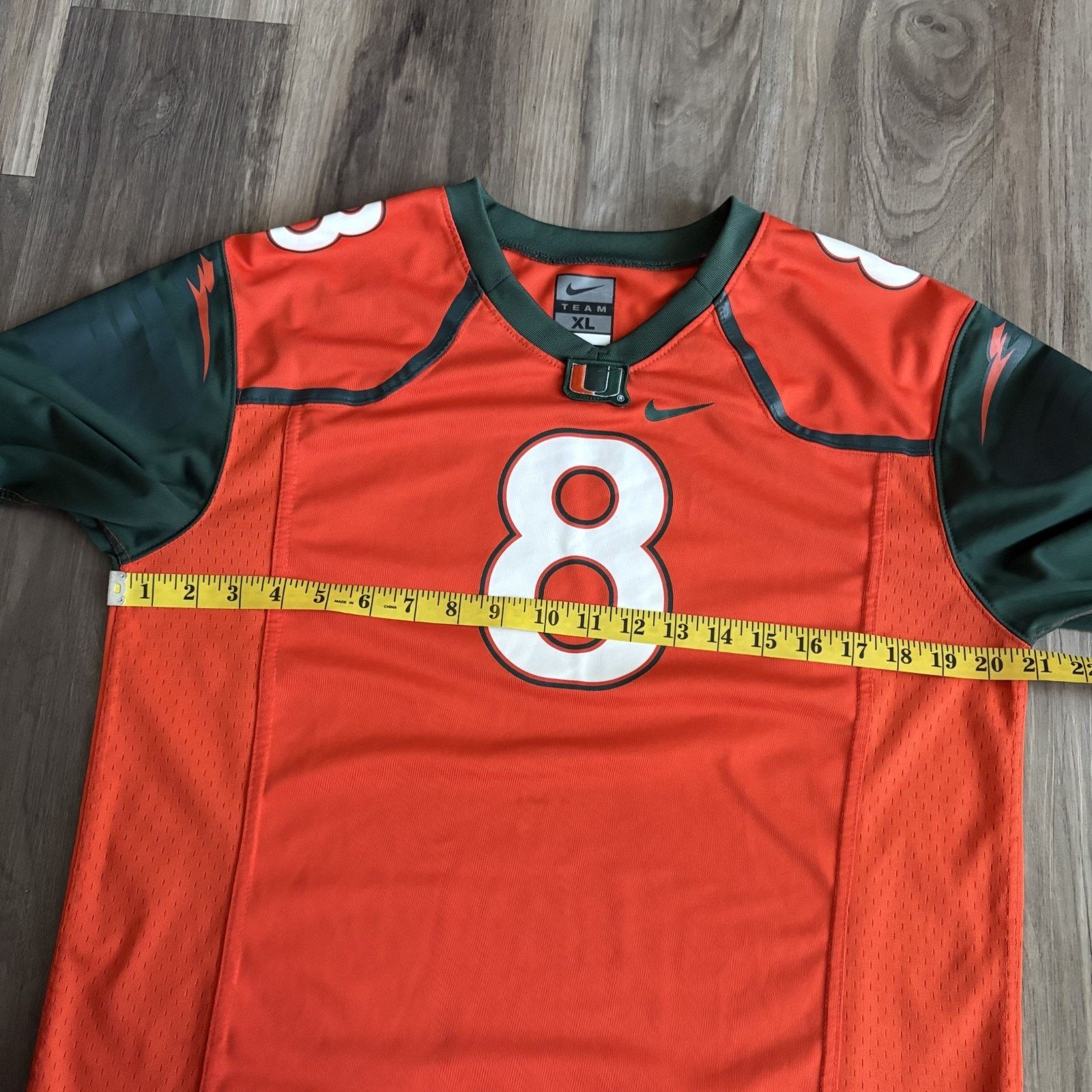 Nike Authentic 2014 Nike Miami Hurricanes Jersey Size M Size US M / EU 48-50 / 2 - 6 Thumbnail