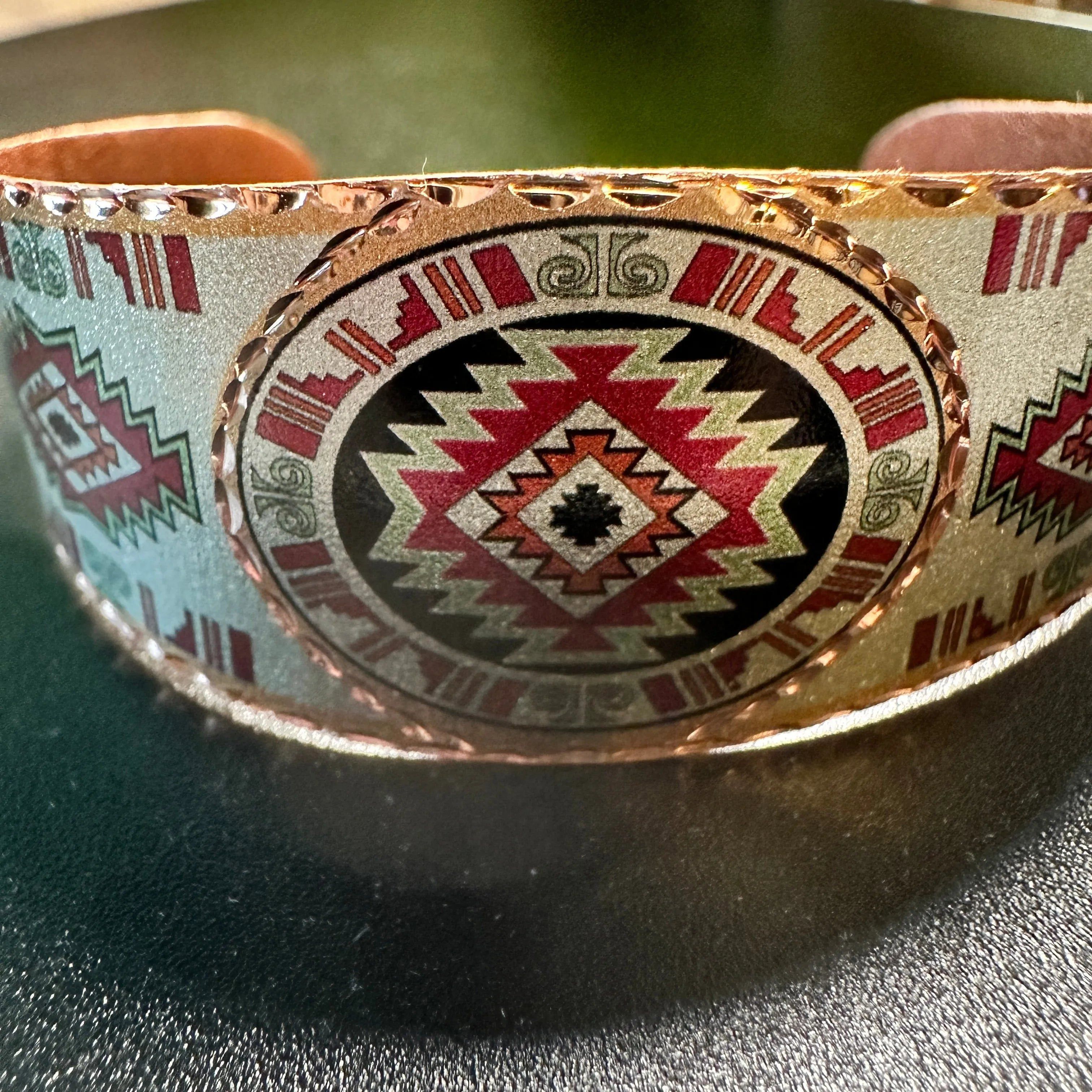 Other Handmade Boho Native American Cuff Bracelet, Southwest Nativ Size ONE SIZE - 4 Thumbnail