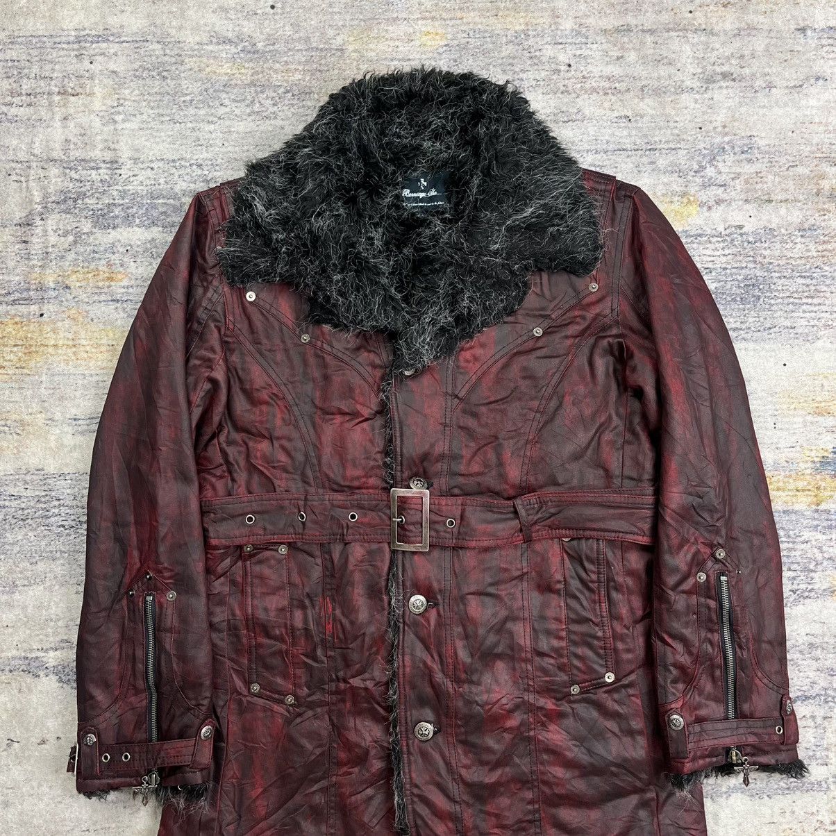 If Six Was Nine Berning sho red blood trim fur coat jacket vkei style Size US L / EU 52-54 / 3 - 3 Thumbnail