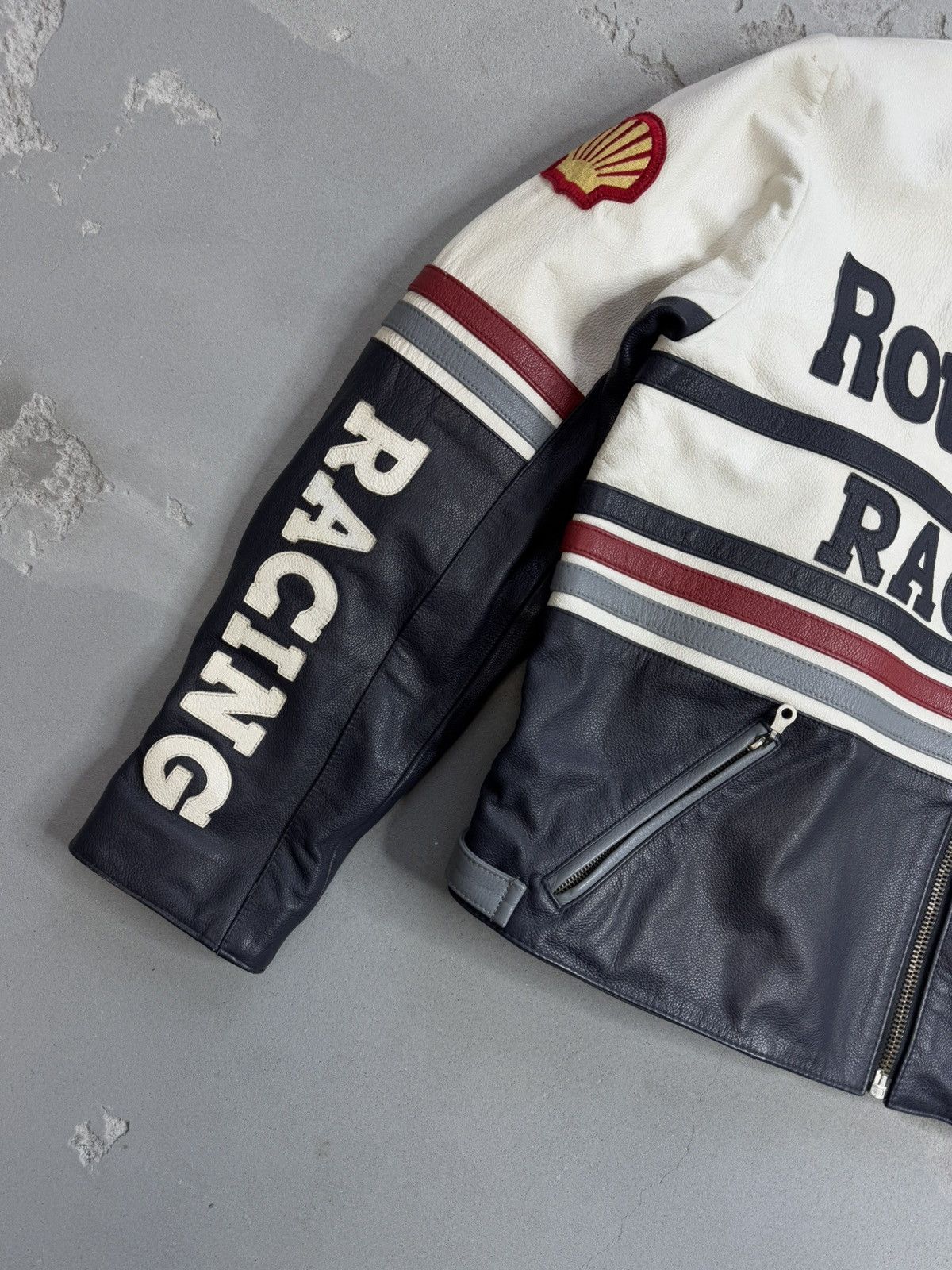 Vintage Suzuki Rothmans Racing Leather Jacket Vintage RARE Size US XL / EU 56 / 4 - 5 Thumbnail