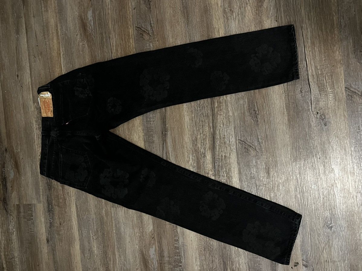 DENIM TEARS × Levi's Denim Tears Black/Black Jeans Size US 32 / EU 48 - 2 Thumbnail