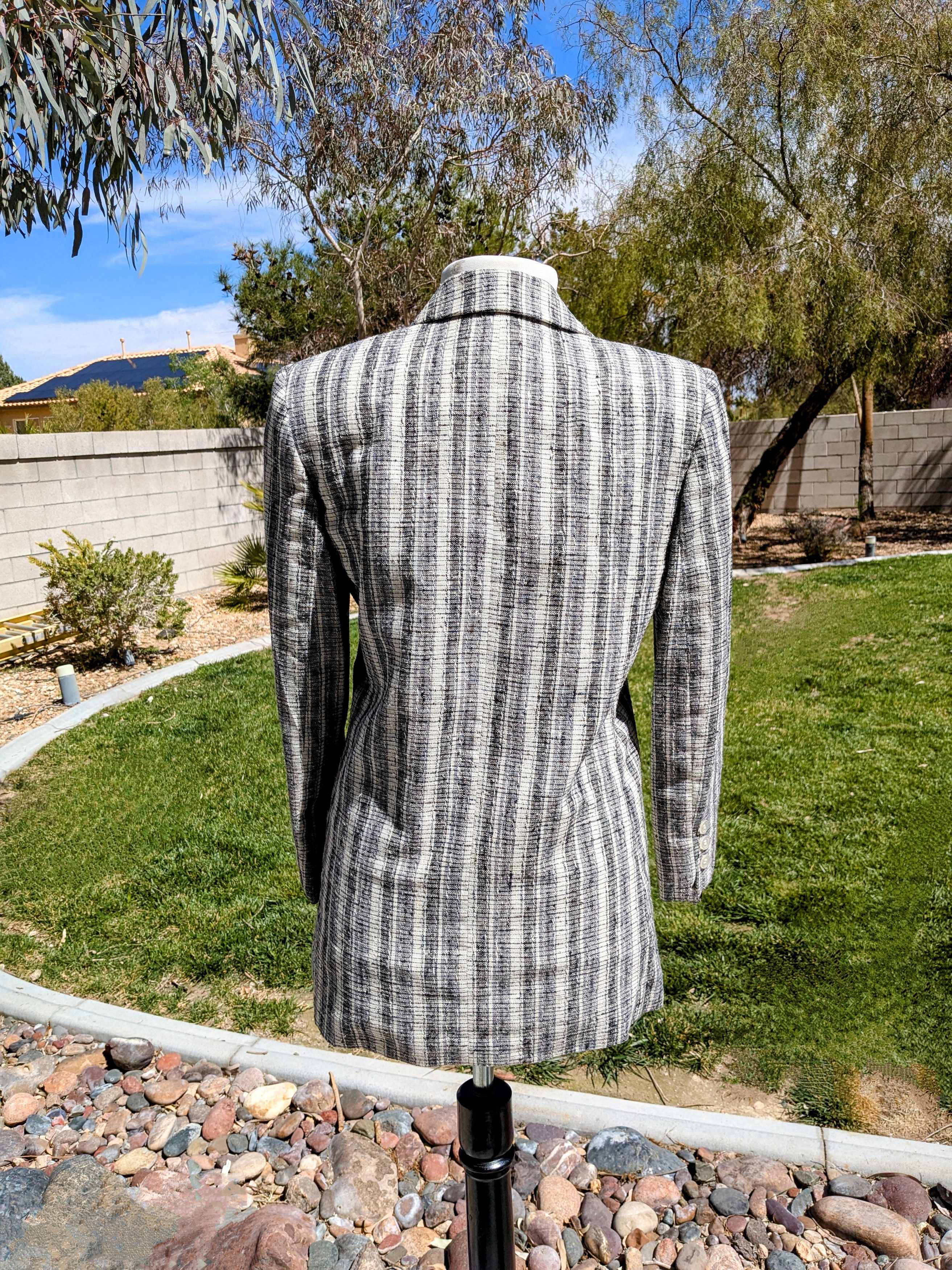 Vintage VTG Peabody House Double Breasted Petite Blazer Coat Jacket Size M / US 6-8 / IT 42-44 - 4 Thumbnail