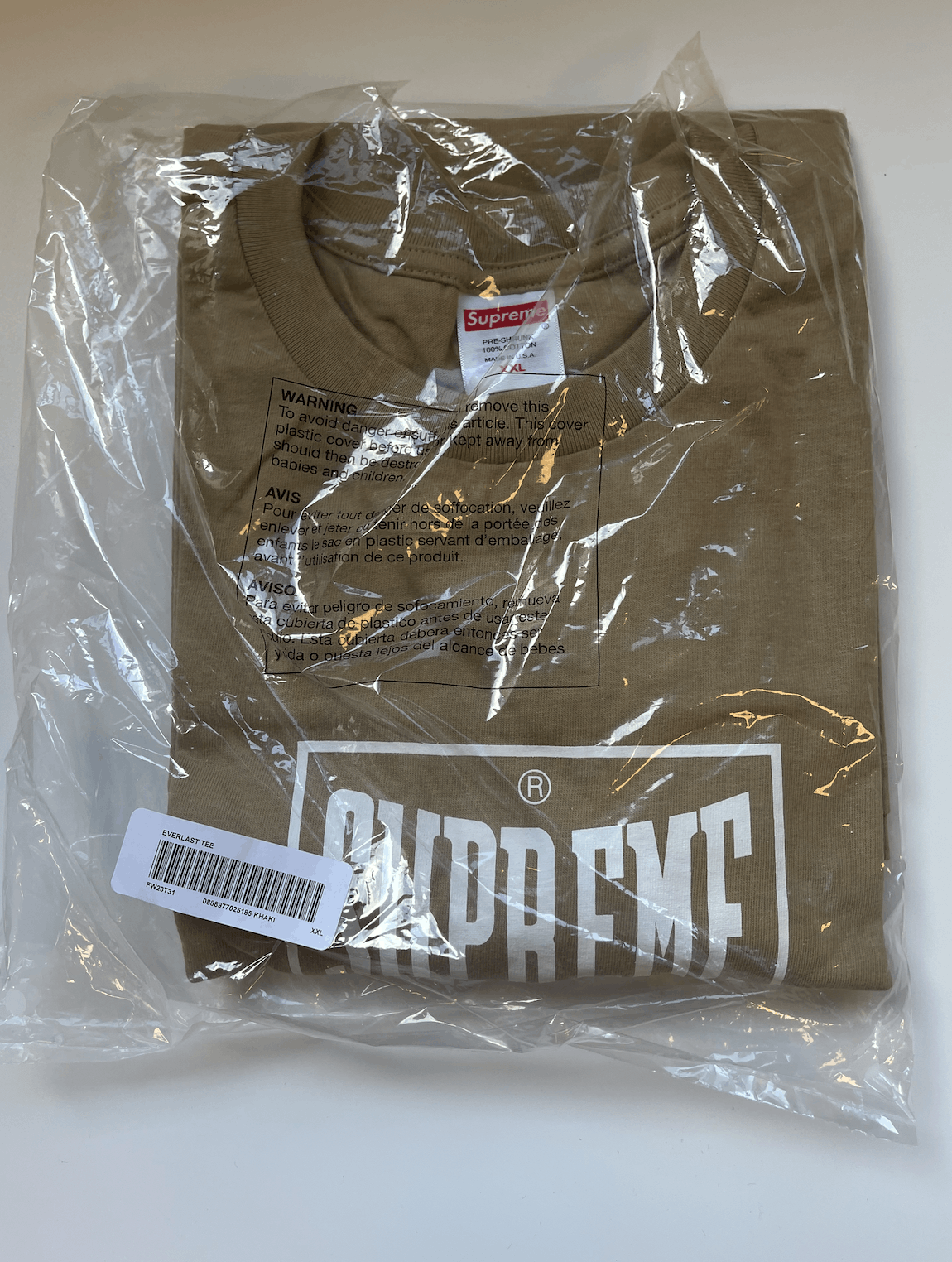 Supreme Supreme Warm Up Tee Pale Pink Size XXL Size US XXL / EU 58 / 5 - 2 Thumbnail