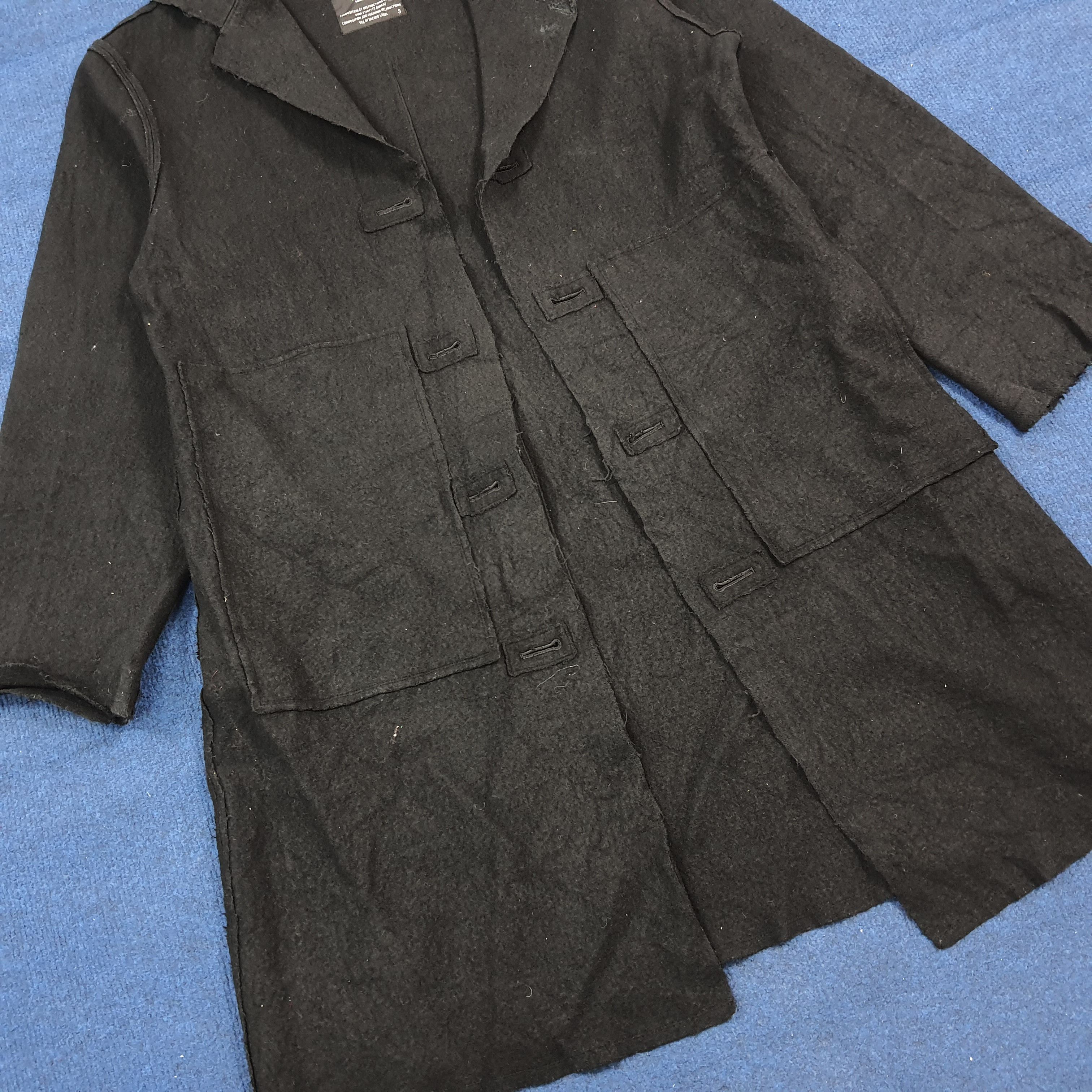 Yohji Yamamoto Y's Yohji Yamamoto Longline Blazer Wool Linen Cardigan Size US M / EU 48-50 / 2 - 3 Thumbnail