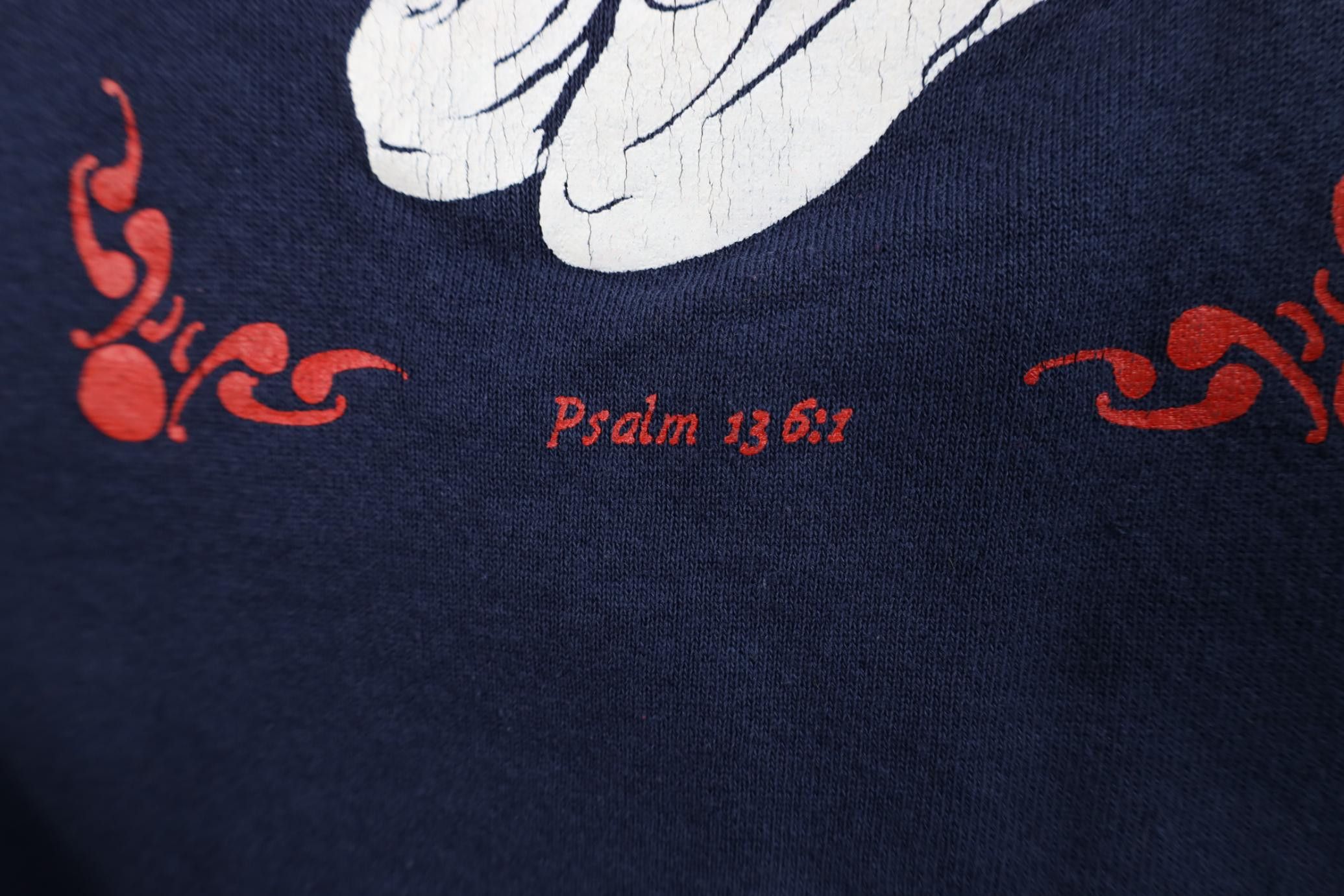 Vintage Vintage 90s Jesus Christian Psalm 13 6:1 Crewneck Sweatshirt Size XL / US 12-14 / IT 48-50 - 5 Thumbnail