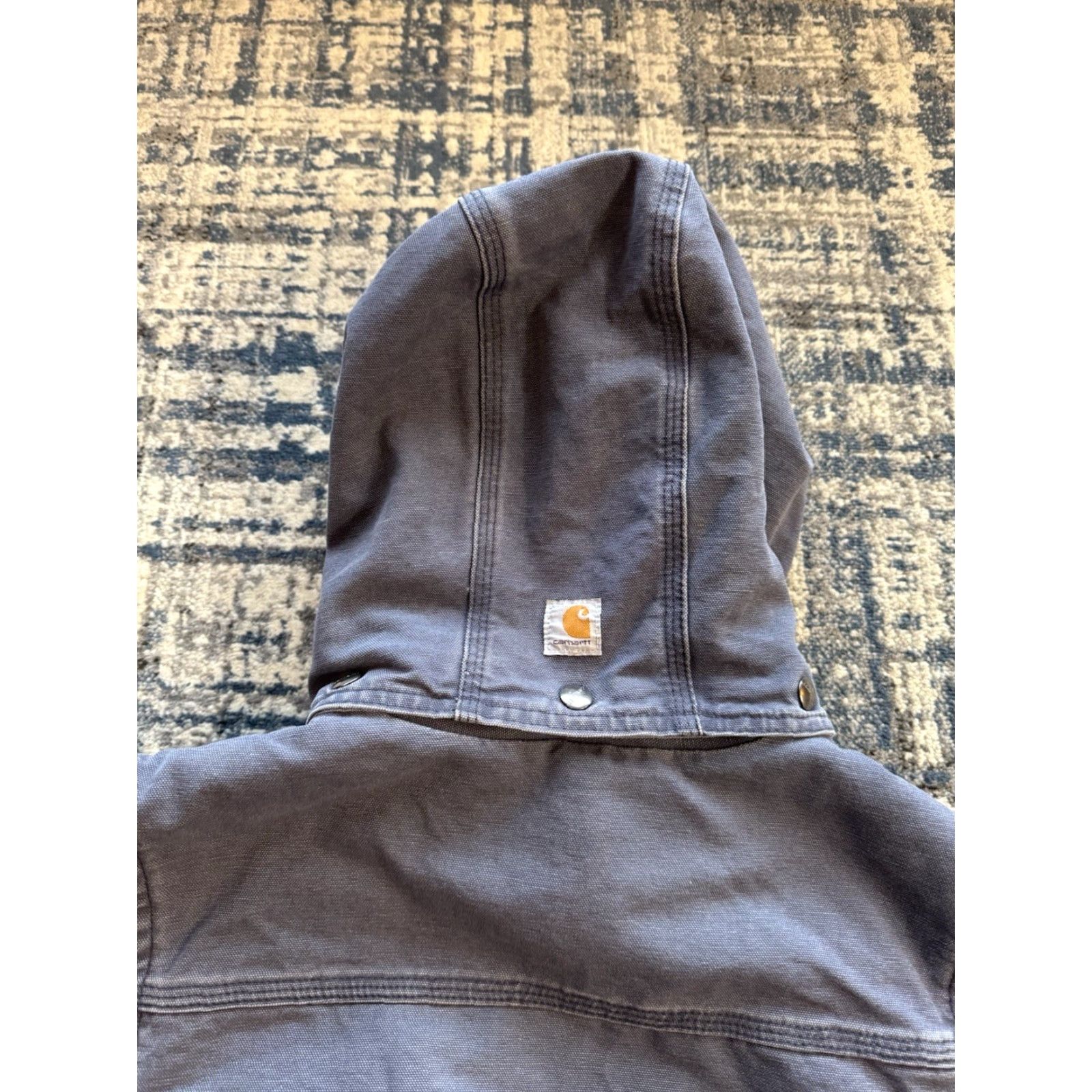 Carhartt Carhartt Vest Women’s Blue XL Weathered Washed Duck 102253-426 Worn Hooded Zip Mock-Style? Size XL / US 12-14 / IT 48-50 - 4 Thumbnail