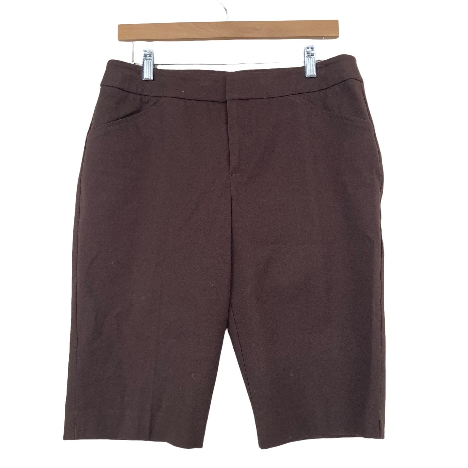 Other Peace of Cloth Brown Bermuda Shorts Sz 10 Size 32" / US 10 / IT 46 - 1 Thumbnail