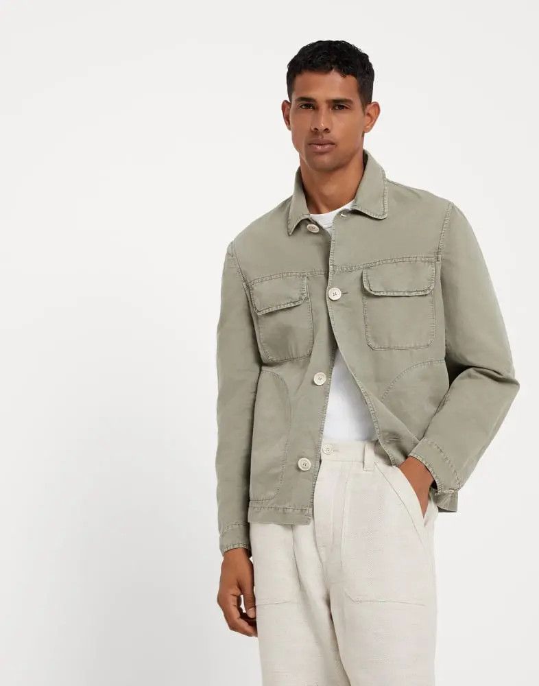Brunello Cucinelli o1w1db10925 Long Jacket in Bright Green Size US L / EU 52-54 / 3 - 1 Thumbnail
