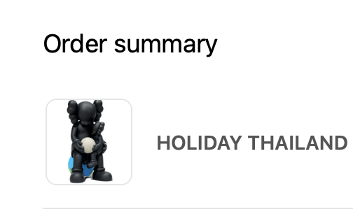 Kaws KAWS HOLIDAY THAILAND Black Size ONE SIZE - 2 Thumbnail