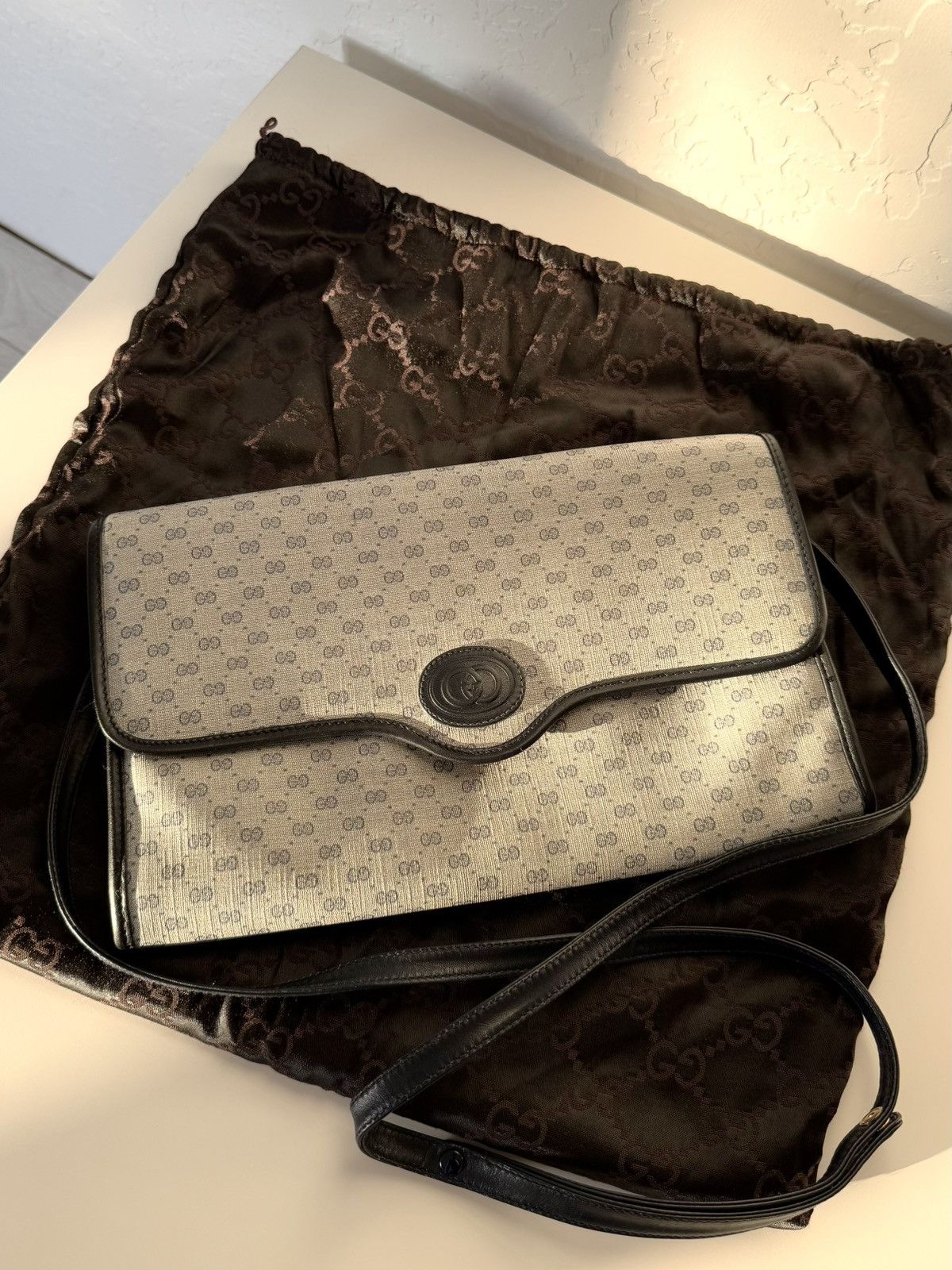 Gucci ★ GUCCI MICRO GG MONOGRAM CANVAS BAG SUPREME 90S Size ONE SIZE - 1 Thumbnail