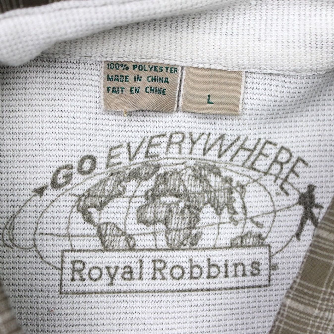 Royal Robbins Royal Robbins Shirt Men Large Gray Roll Sleeve Pocket Polyester Long Sleeve Size US L / EU 52-54 / 3 - 6 Thumbnail