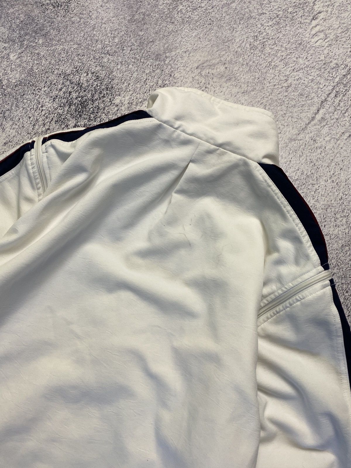 Nike × Vintage Vintage 90's Nike Court 2 in 1 White Boxy Track Jacket Drill Size US XL / EU 56 / 4 - 17 Thumbnail
