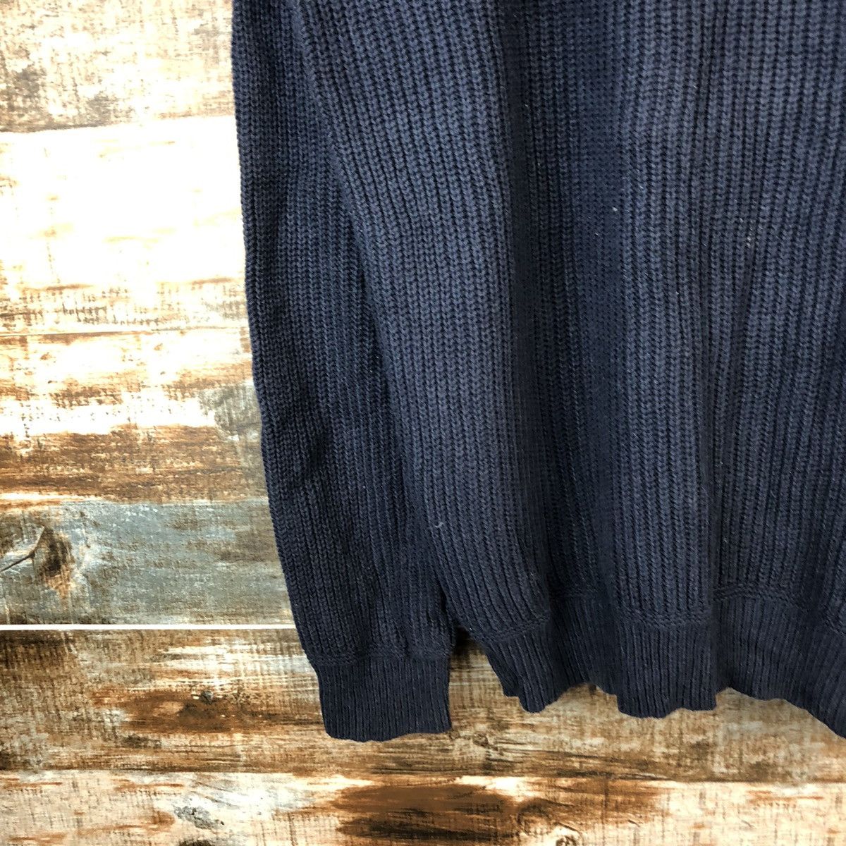 Homespun Knitwear × Japanese Brand Uniqlo japan vintage Dark Blue Knitwear #A1336 Size US XL / EU 56 / 4 - 7 Thumbnail