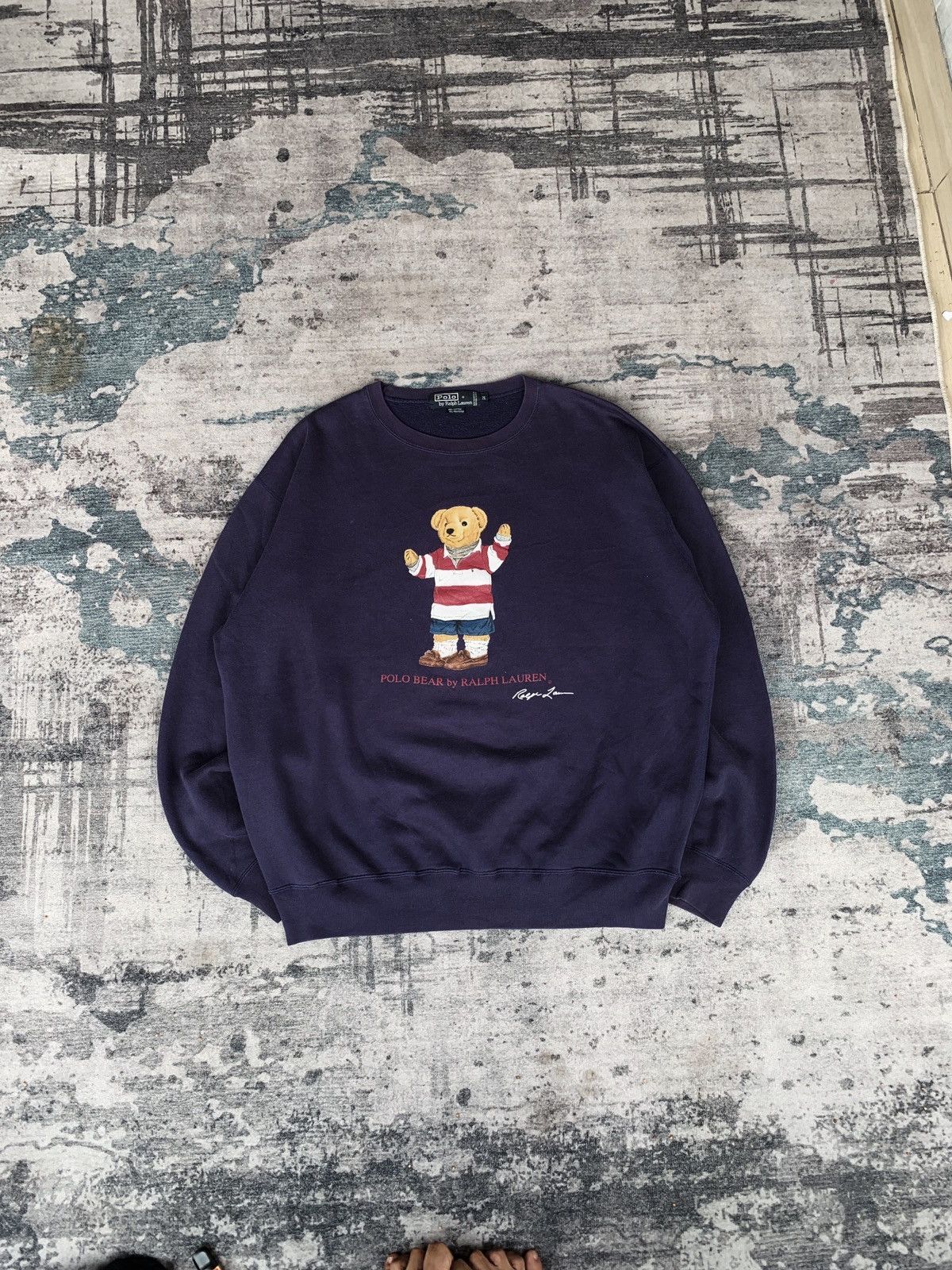 Polo Ralph Lauren Sweatshirt Polo bear by raplh lauren vintage Size US M / EU 48-50 / 2 - 1 Thumbnail