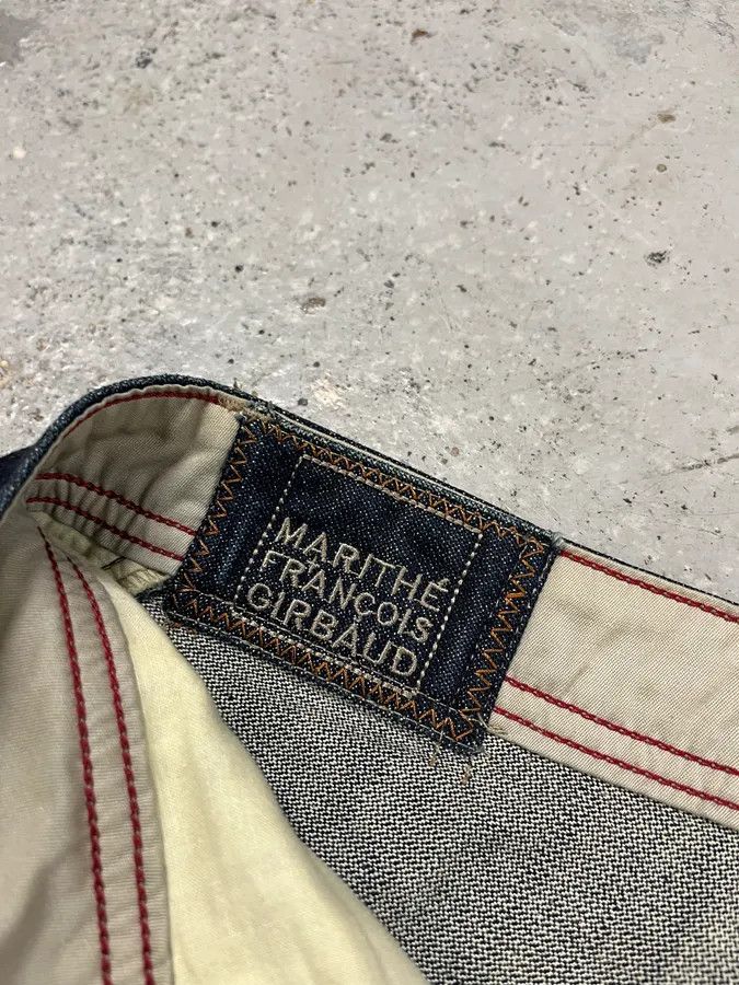 Marithe + Francois Girbaud SS2006 Marithé + François Girbaud Navy Structural Brut Denim Jeans Size US 34 / EU 50 - 12 Thumbnail