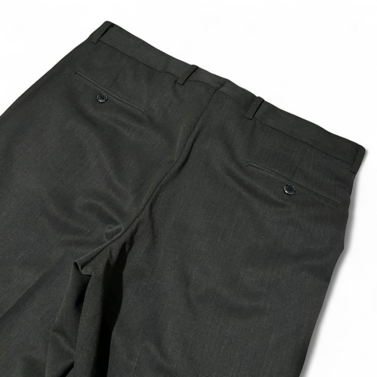 Vintage Vintage 90s Dark Green Pleated Dress Pants Size US 35 - 7 Thumbnail