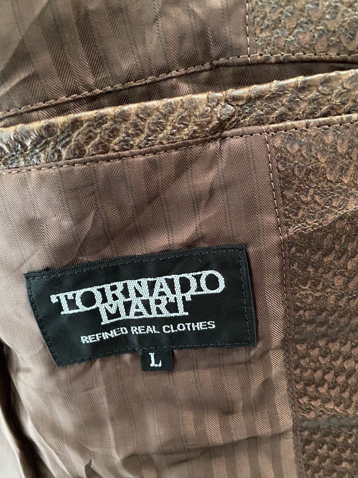 Tornado Mart 🔥🔥🔥Tornado Mart Snake Skin Leather Jacket Size US M / EU 48-50 / 2 - 18 Thumbnail