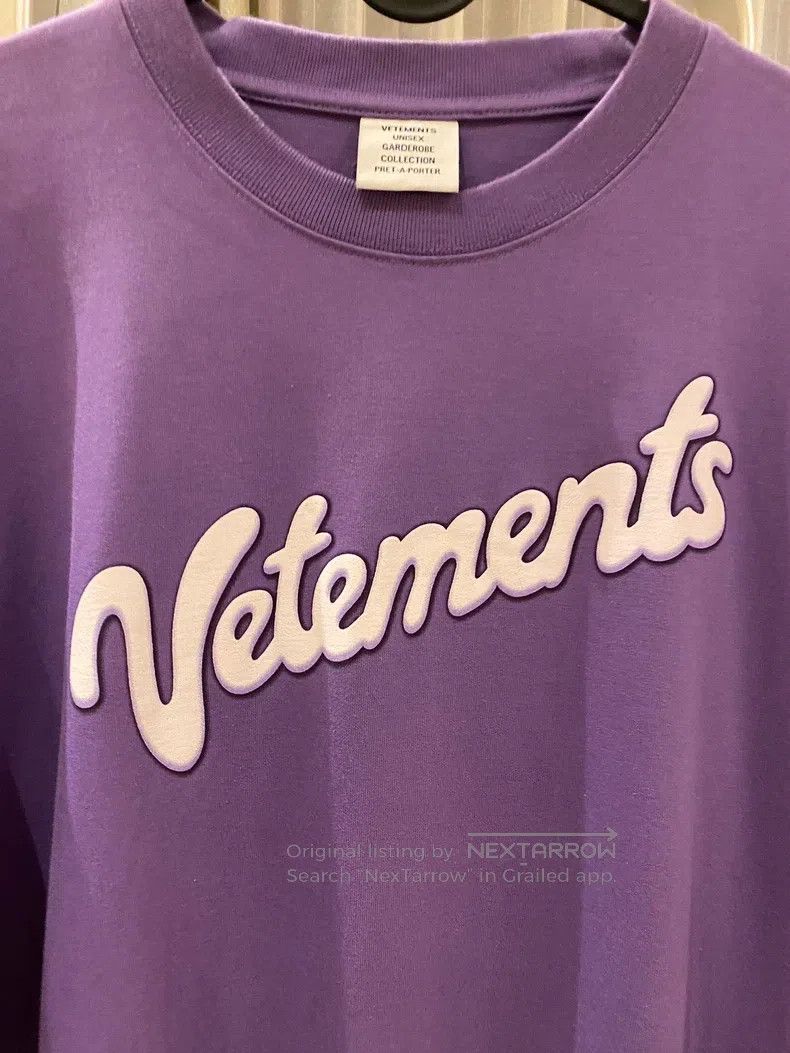 Vetements Vetements Purple printed T-shirt Size US S / EU 44-46 / 1 - 3 Thumbnail