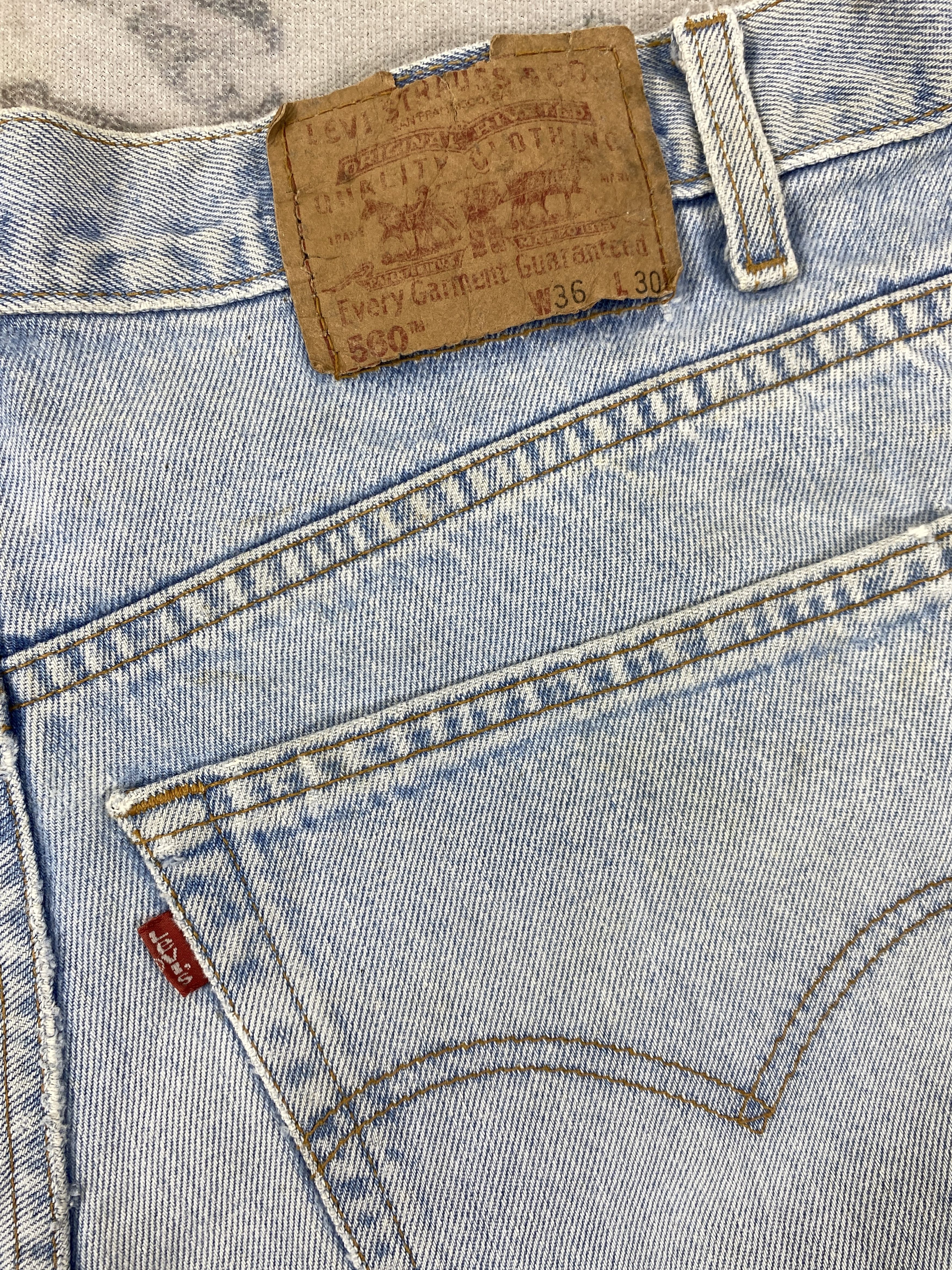 Japanese Brand Light Blue Wash Vintage Levi's 560 36x30.5 Denim -JN1461 Size US 36 / EU 52 - 11 Thumbnail
