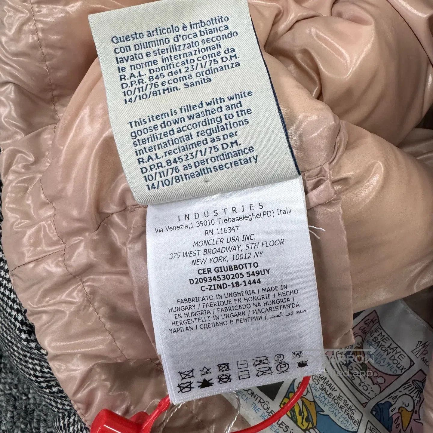 Moncler Moncler Thousand-flying bird pattern, stand-up collar brea Size US XS / EU 42 / 0 - 8 Thumbnail
