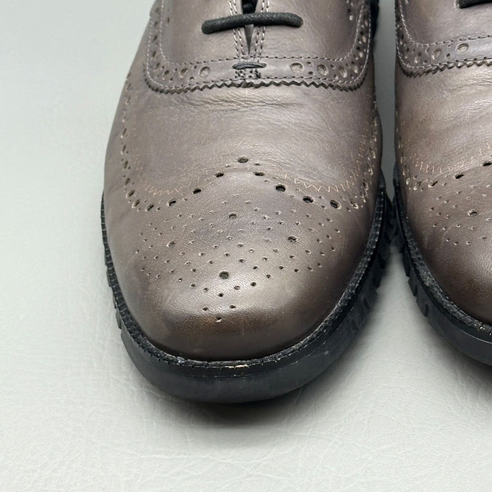 Cole Haan Cole Haan ZeroGrand Mens Size 13 M Gray Leather Wingtip Oxford Sneaker C30720 Size US 13 / EU 46 - 7 Thumbnail