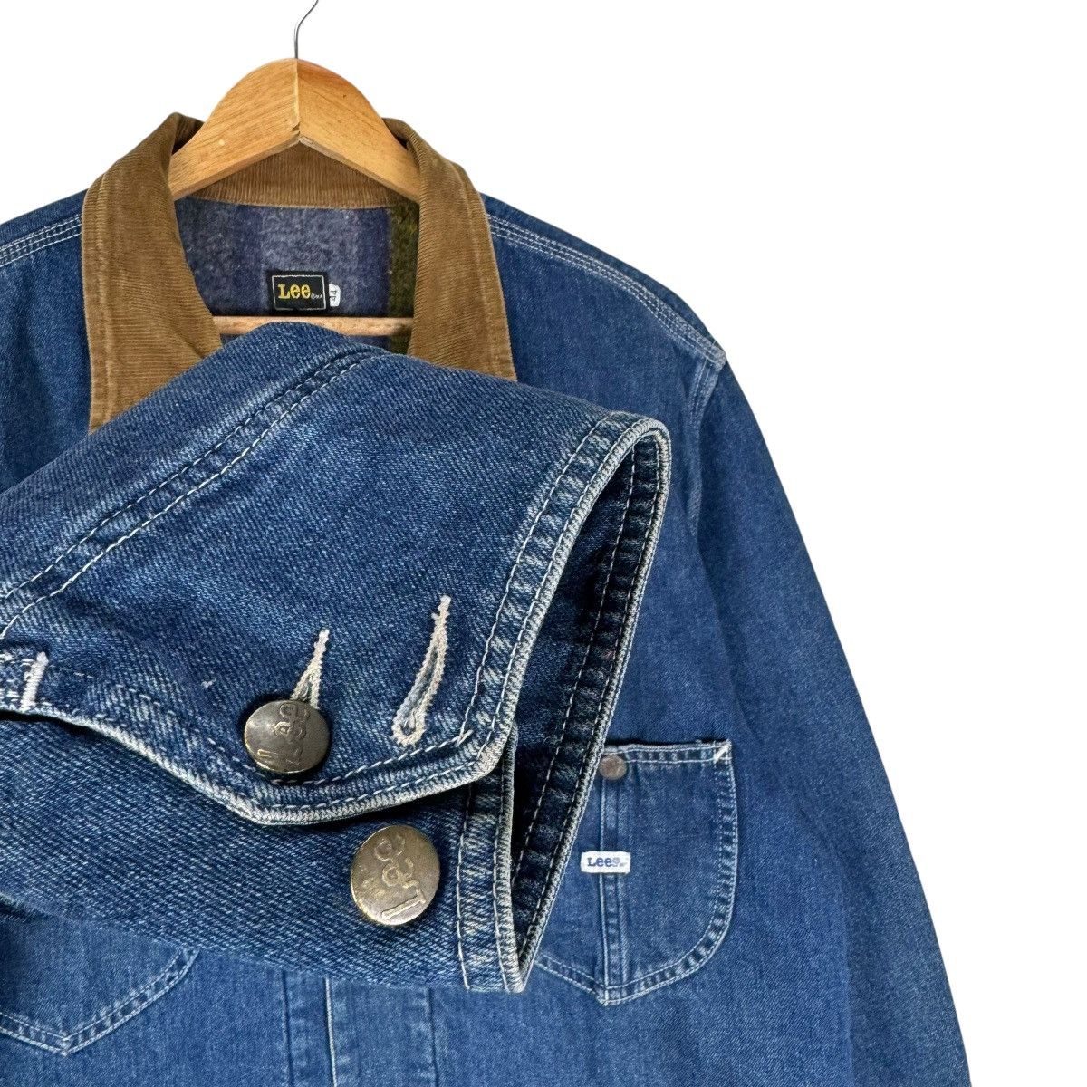 Lee ❄️LEE DENIM CORDUROY COLLAR WORKWEAR JACKET Size US L / EU 52-54 / 3 - 9 Thumbnail