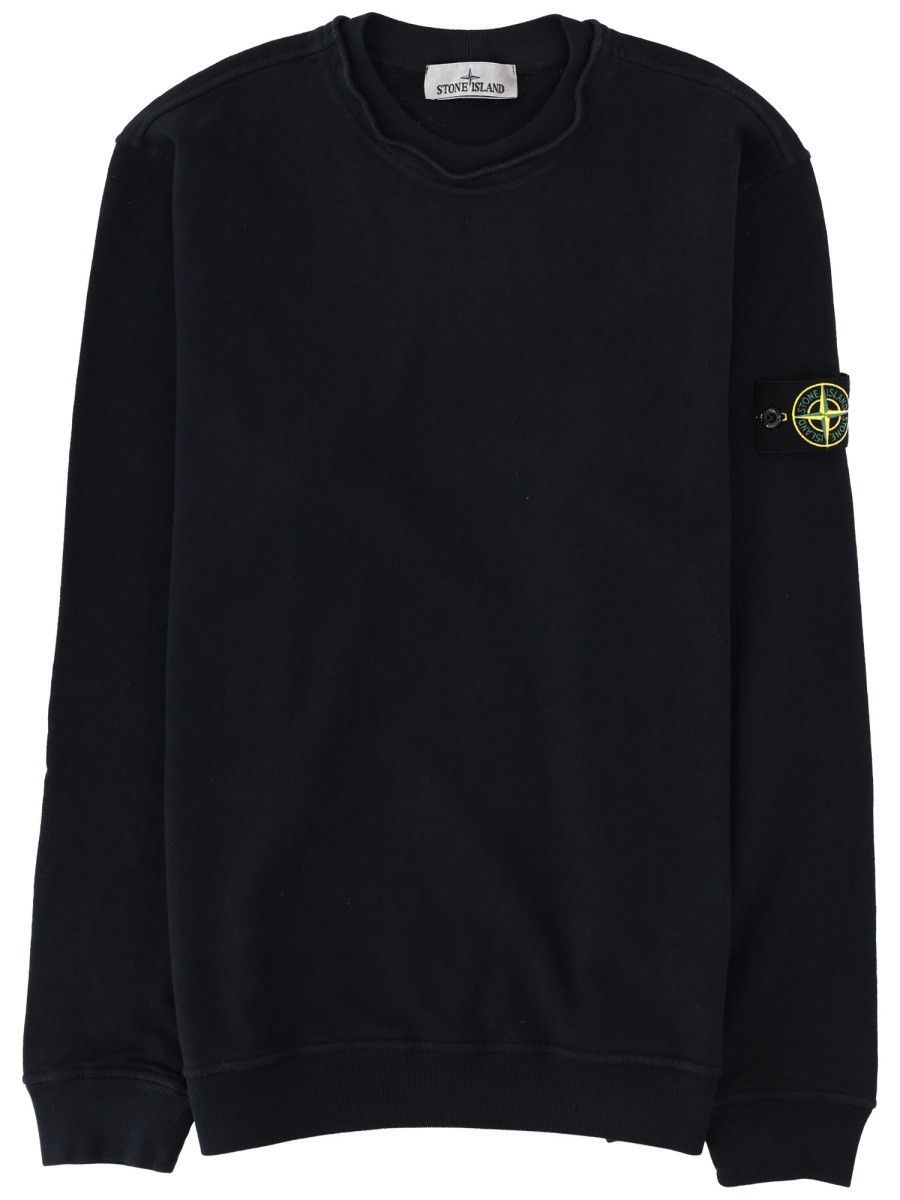Stone Island STONE ISLAND FELPA CON PATCH LOGO - BLUE Size US XL / EU 56 / 4 - 1 Thumbnail