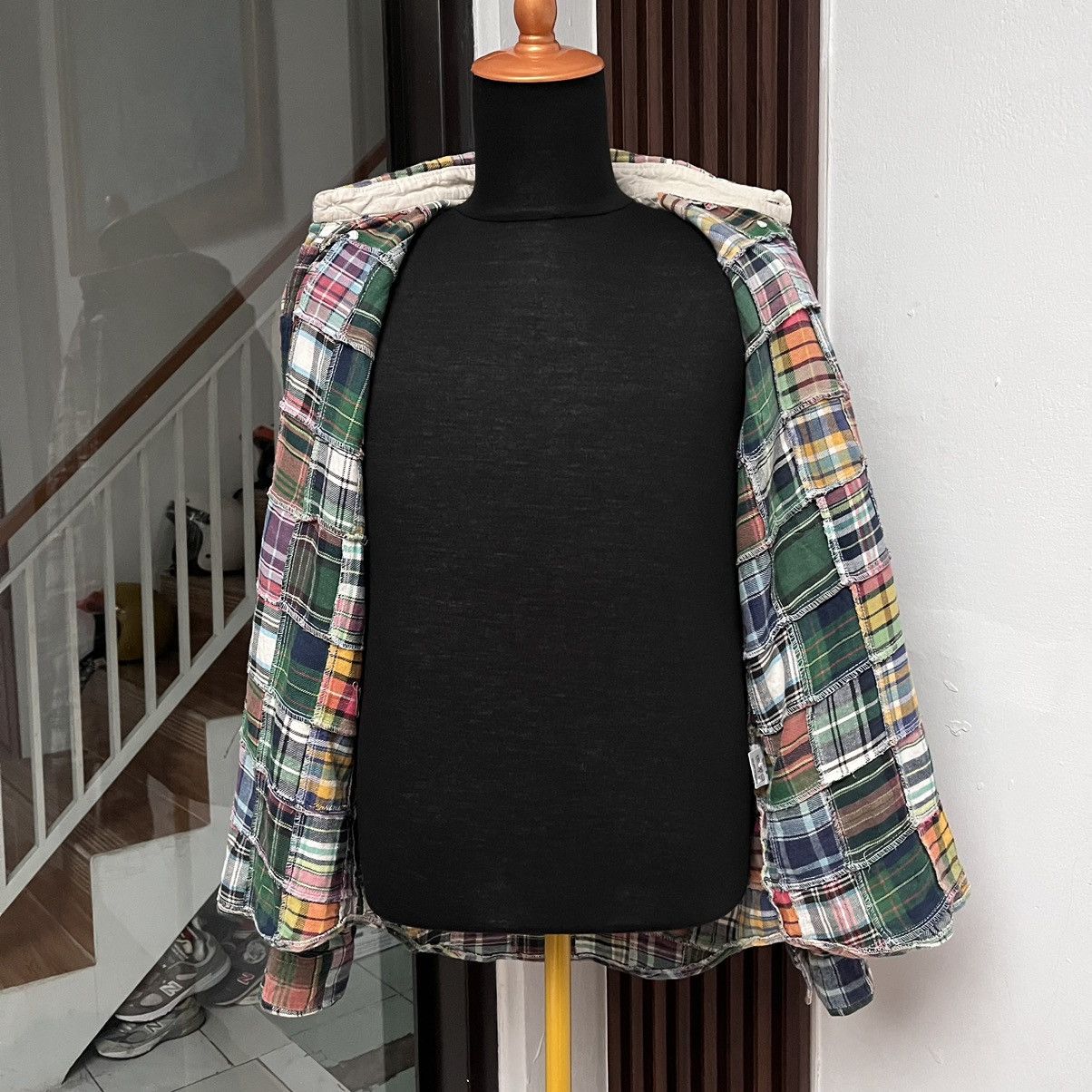 Japanese Brand The Sharkey's Gallery Patchwork Button Ups Shirt Size US M / EU 48-50 / 2 - 6 Thumbnail