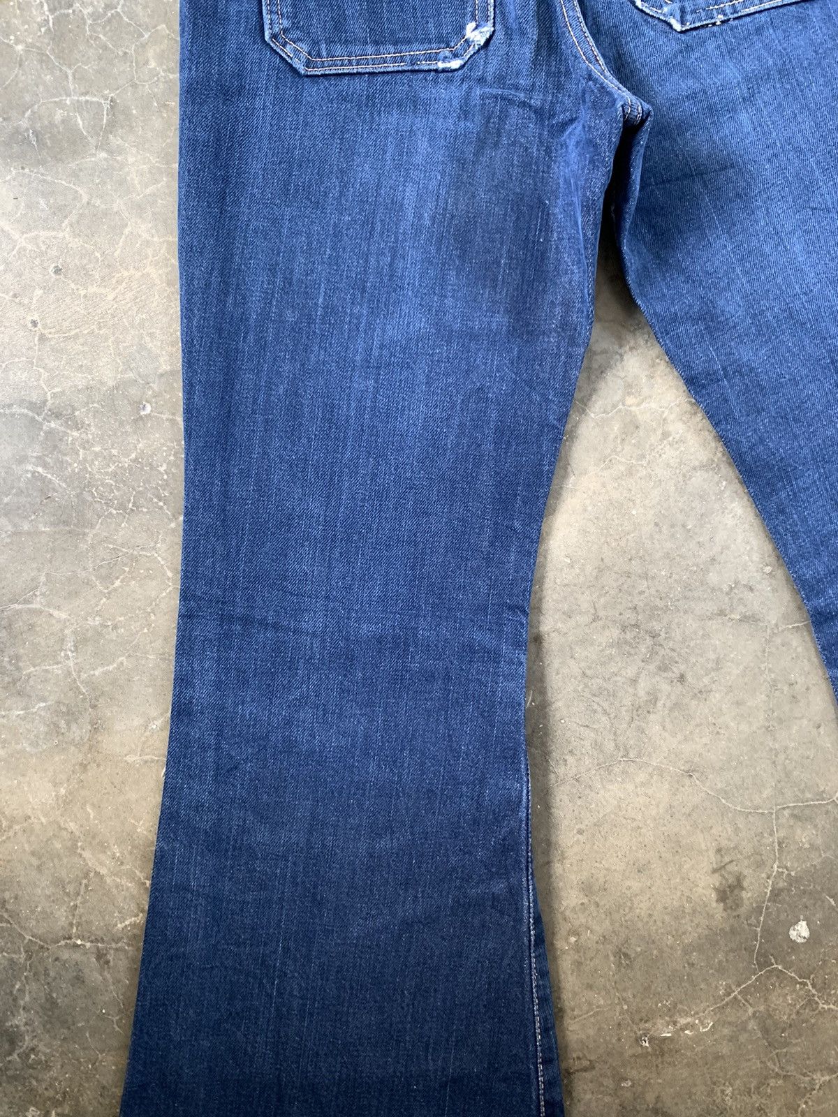 If Six Was Nine Super Flare Jeans Vintage 70's Cosmo USA Jeans Paddy Button Size US 26 / EU 42 - 19 Thumbnail