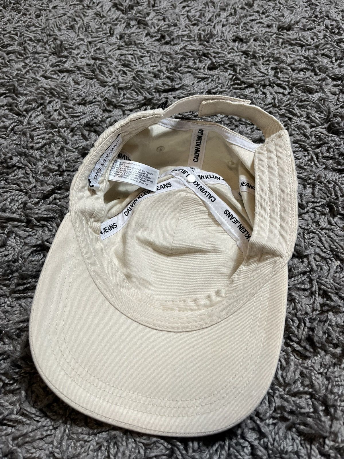 Calvin Klein × Vintage CK CALVIN KLEIN BEIGE COTTON ONE SIZE CAP Size ONE SIZE - 3 Thumbnail