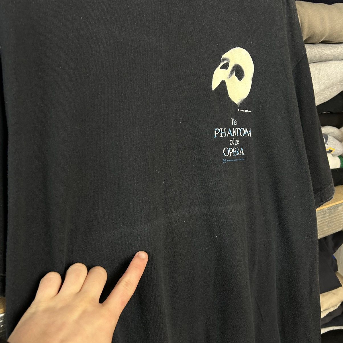 Vintage Vintage The Phantom Of The Opera 1986 movie tee size XL Size US XL / EU 56 / 4 - 5 Thumbnail